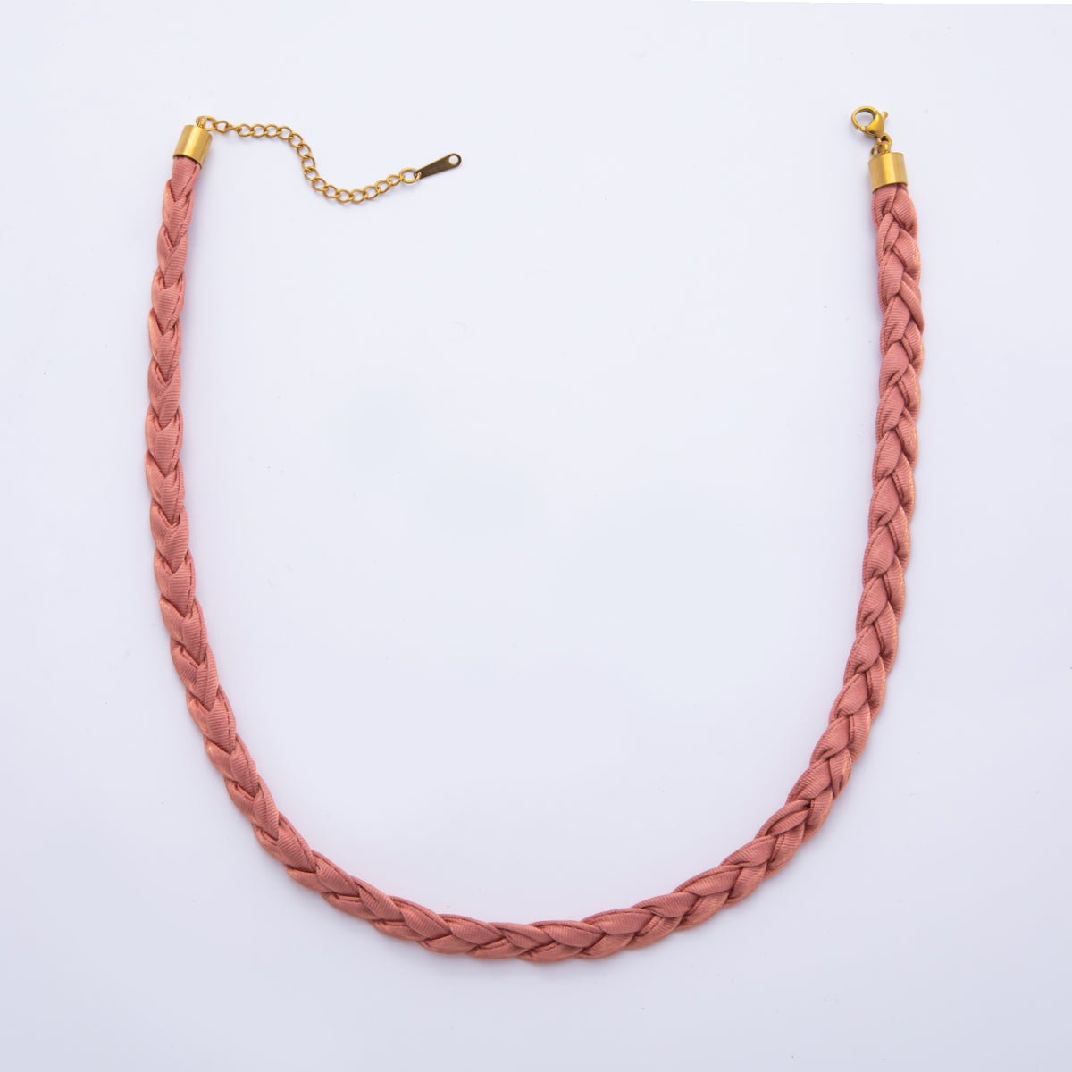 Handmade Fabric Braided Bandana Necklace 17 inch long WA - 880 - DLUXCA