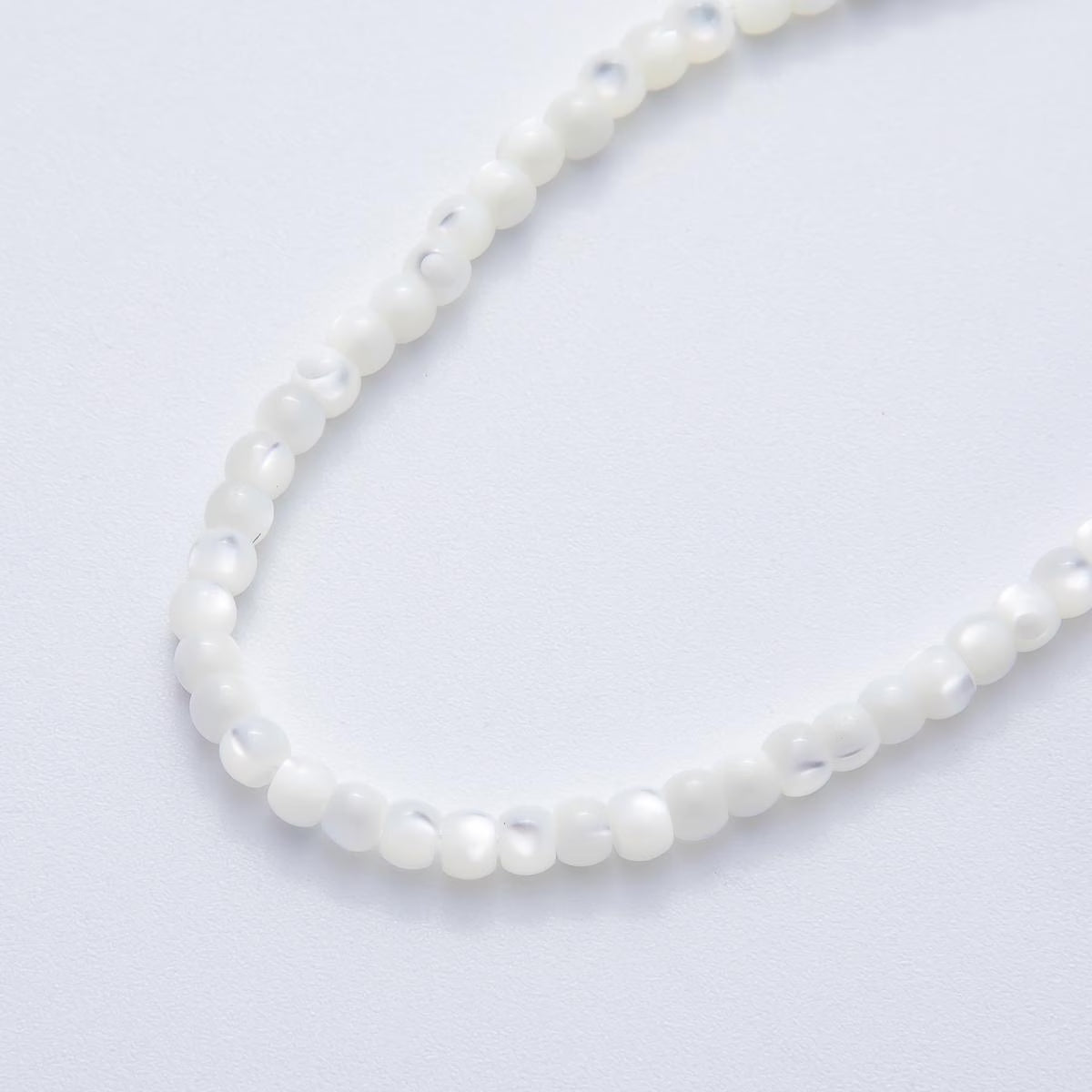 3mm Round Shell Pearl Bead Strand | WA-03494