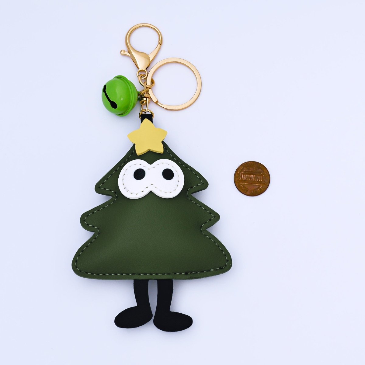 Limited Edition Christmas Tree, Santa Clause, Mitten Bag Charm Keychain for Holiday Season | WB - 00203 - DLUXCA