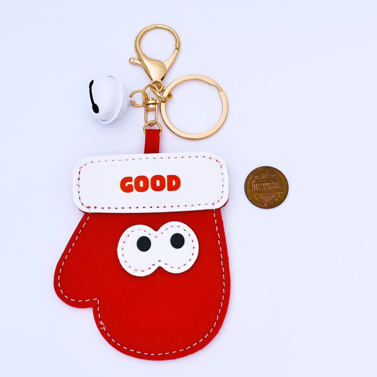 Limited Edition Christmas Tree, Santa Clause, Mitten Bag Charm Keychain for Holiday Season | WB - 00203 - DLUXCA