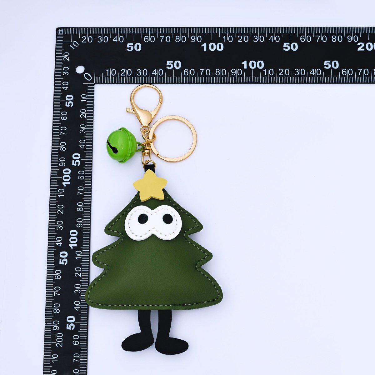 Limited Edition Christmas Tree, Santa Clause, Mitten Bag Charm Keychain for Holiday Season | WB - 00203 - DLUXCA