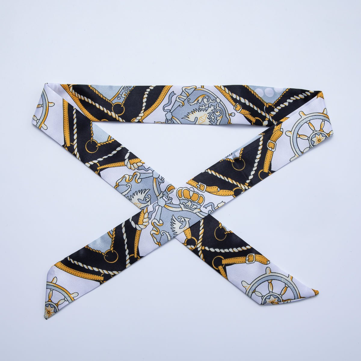 Modern Style 40mm Soft Faux Silk Bandana Scarf Necklace | WA - 1932 - DLUXCA