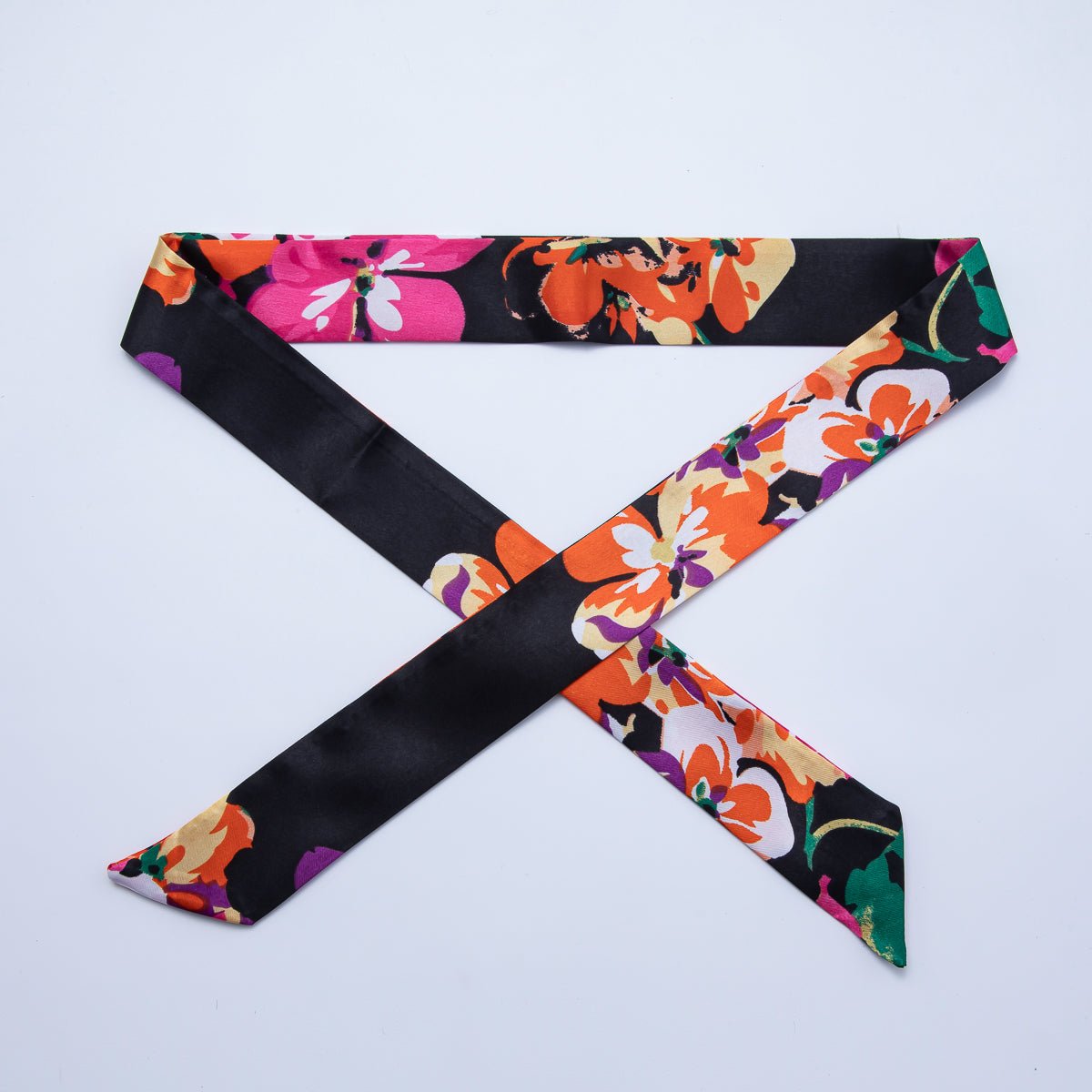 Modern Style 40mm Soft Faux Silk Bandana Scarf Necklace | WA - 1932 - DLUXCA