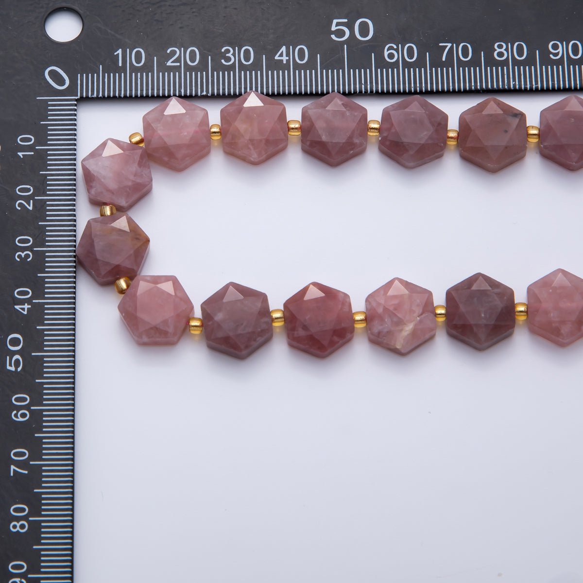 Natural Gemstone 12mm x 14mm Faceted Hexagonal Beads Strand Finding | WA - A3612 - WA - A3617 - DLUXCA