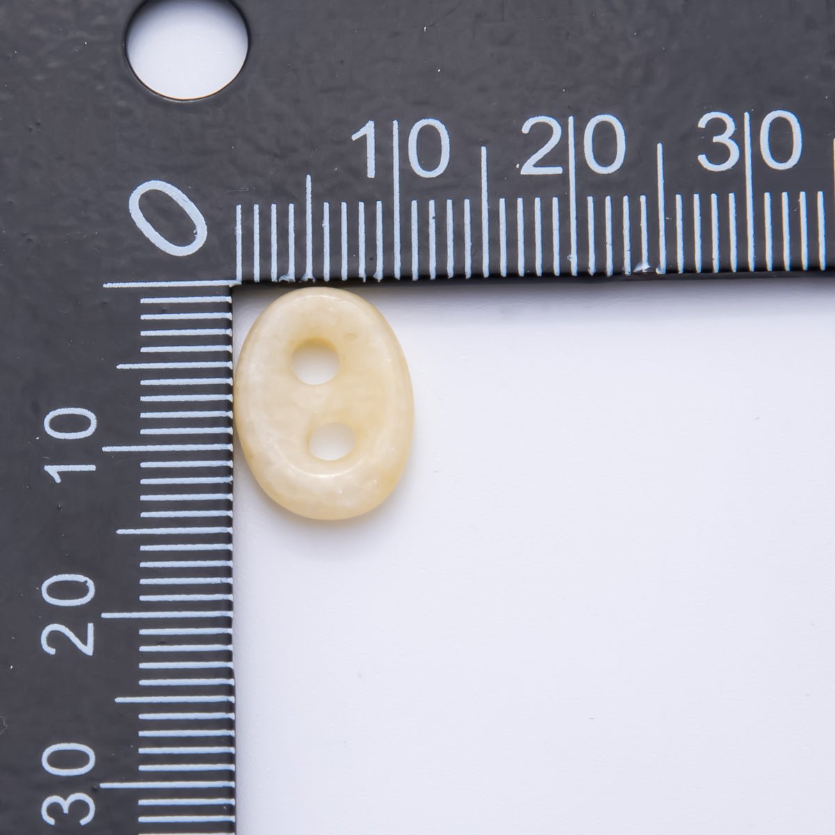 Natural Gemstone 2 Holes Button Spacer Beads | ZA1230 - ZA1233 - DLUXCA