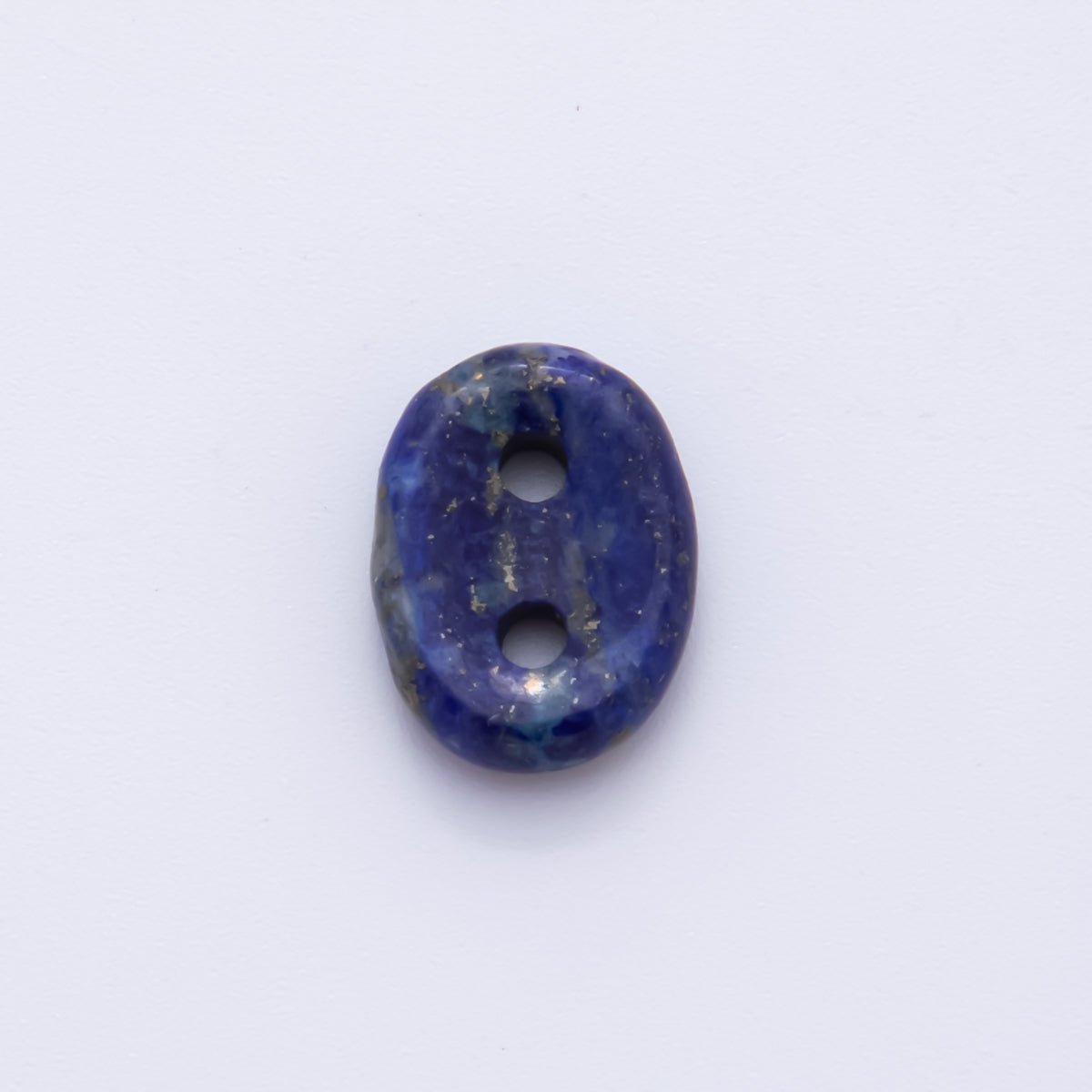 Natural Gemstone 2 Holes Button Spacer Beads | ZA1230 - ZA1233 - DLUXCA