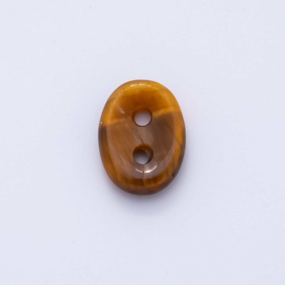 Natural Gemstone 2 Holes Button Spacer Beads | ZA1230 - ZA1233 - DLUXCA