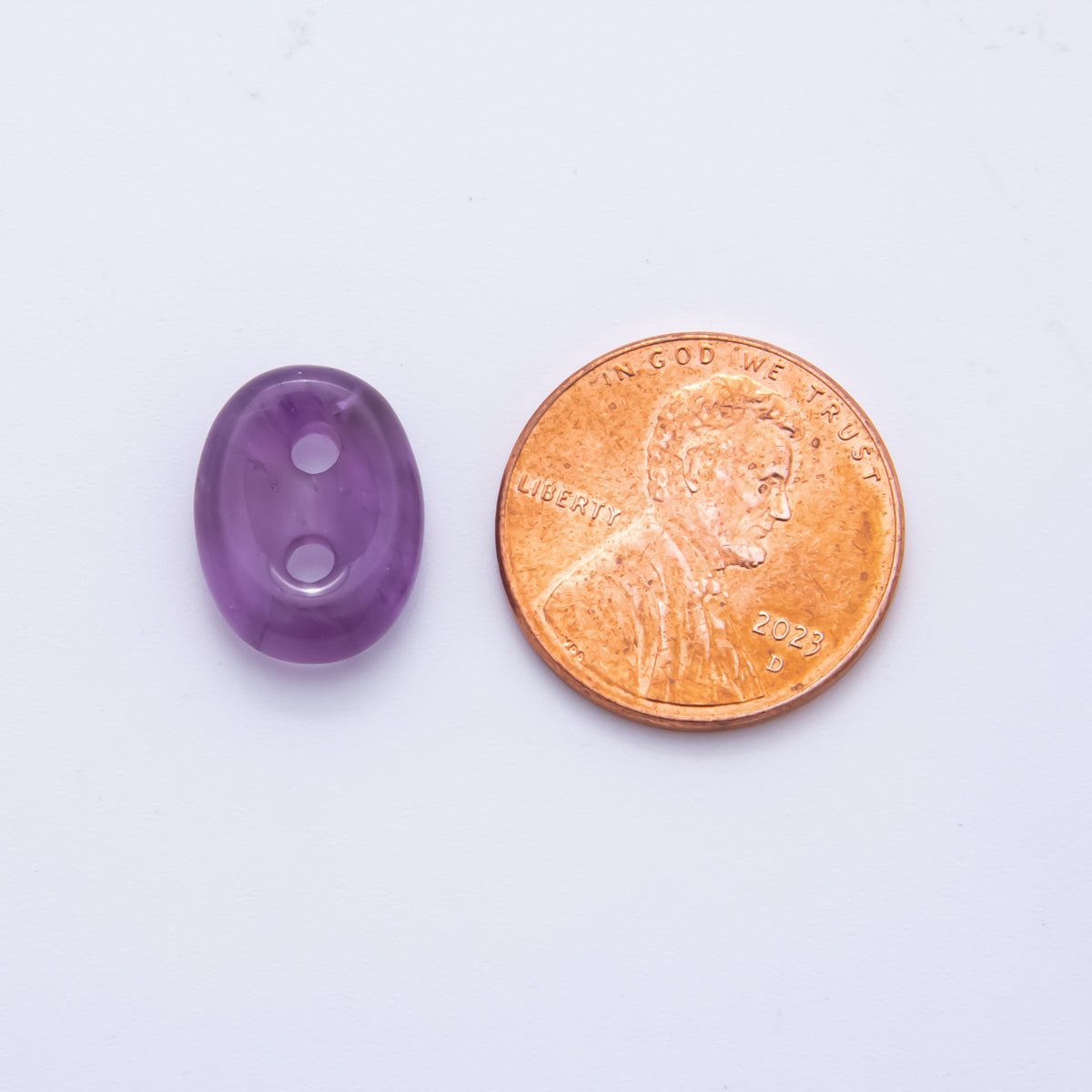Natural Gemstone 2 Holes Button Spacer Beads | ZA1230 - ZA1233 - DLUXCA