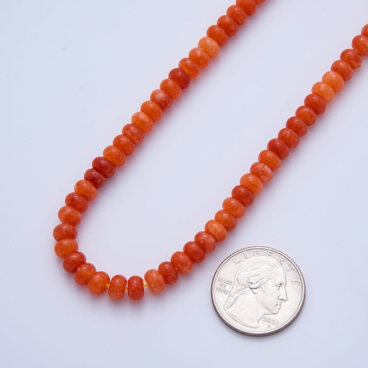 Natural Gemstone 4mm x 6mm Faceted Rondelle Loose Beads Strand Finding | WA - A3476 WA - A3480 WA - A3527 WA - A3529 WA - A3533 - DLUXCA