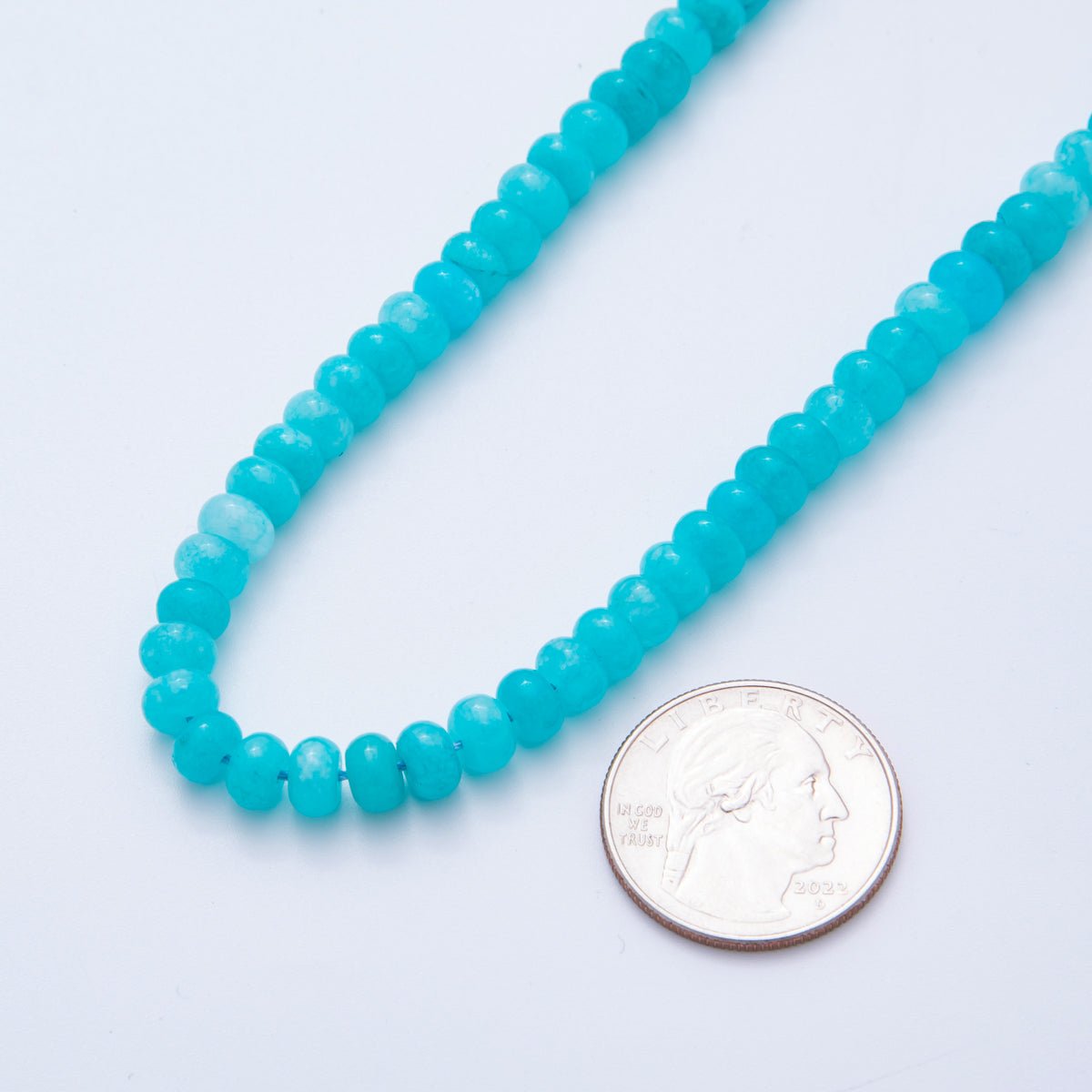 Natural Gemstone 4mm x 6mm Smooth Colorful Agate Rondelle Beads Strand Finding | WA - A3477 - WA - A3479, WA - A3517 - WA - A3526, WA - A3530 - WA - A3534 - DLUXCA