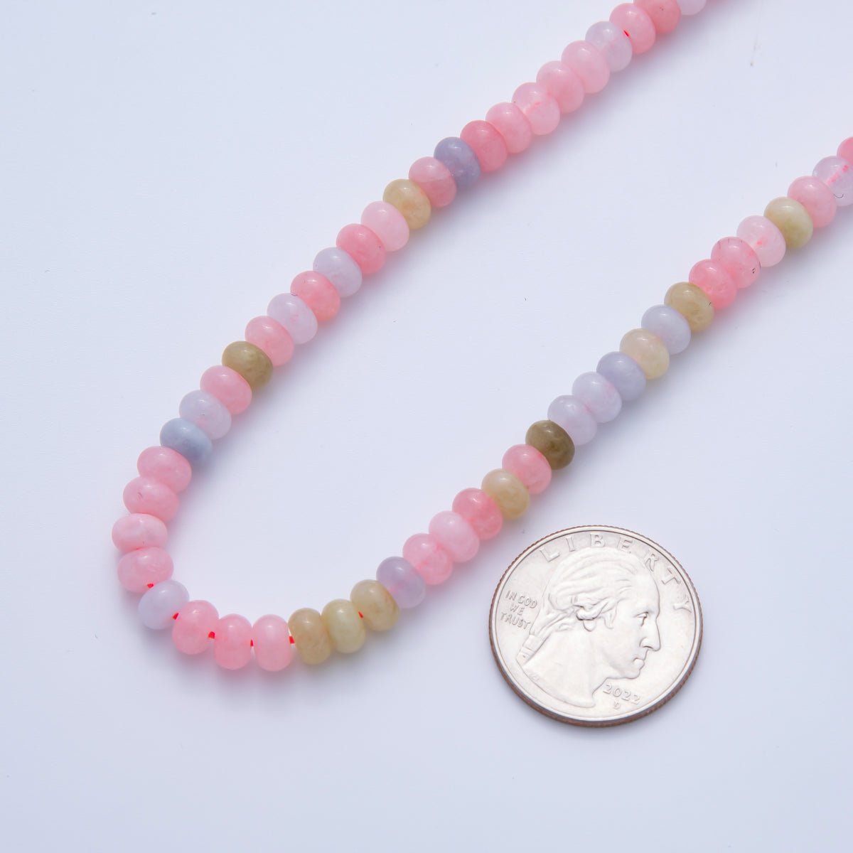 Natural Gemstone 4mm x 6mm Smooth Colorful Agate Rondelle Beads Strand Finding | WA - A3477 - WA - A3479, WA - A3517 - WA - A3526, WA - A3530 - WA - A3534 - DLUXCA