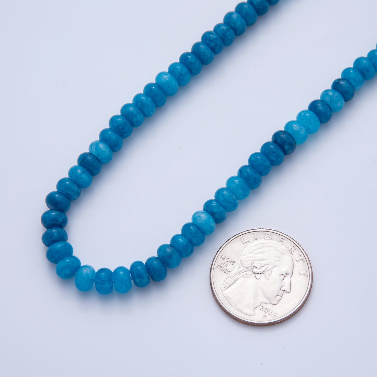 Natural Gemstone 4mm x 6mm Smooth Colorful Agate Rondelle Beads Strand Finding | WA - A3477 - WA - A3479, WA - A3517 - WA - A3526, WA - A3530 - WA - A3534 - DLUXCA