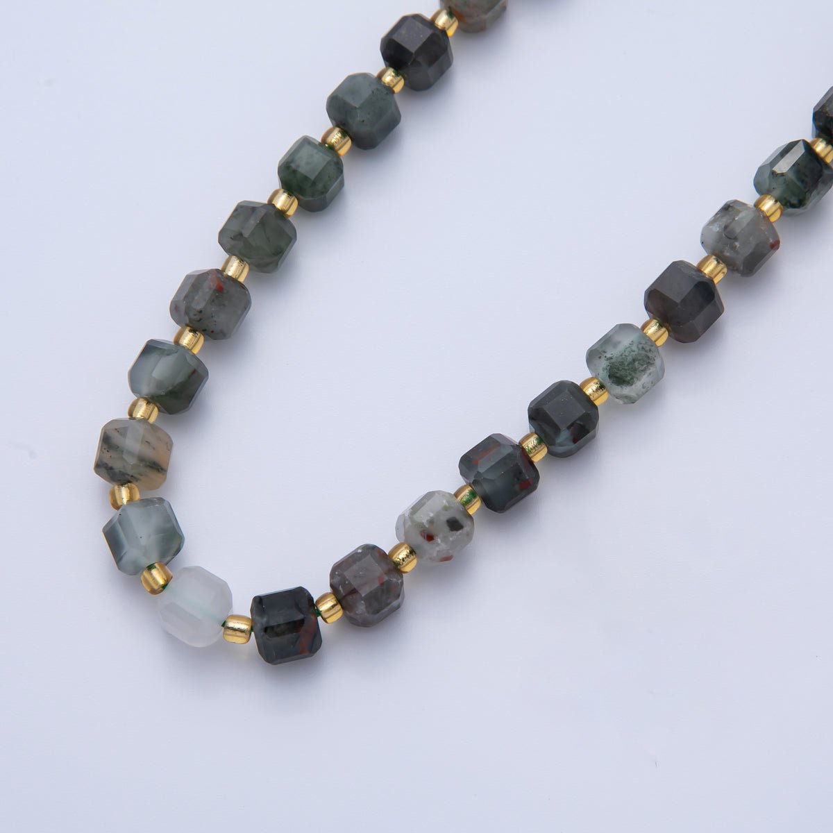 Natural Gemstone 6.5mm x 6.5mm Faceted Cube Dice Square Beads Strand Finding | WA - A3549 - WA - A3561 - DLUXCA