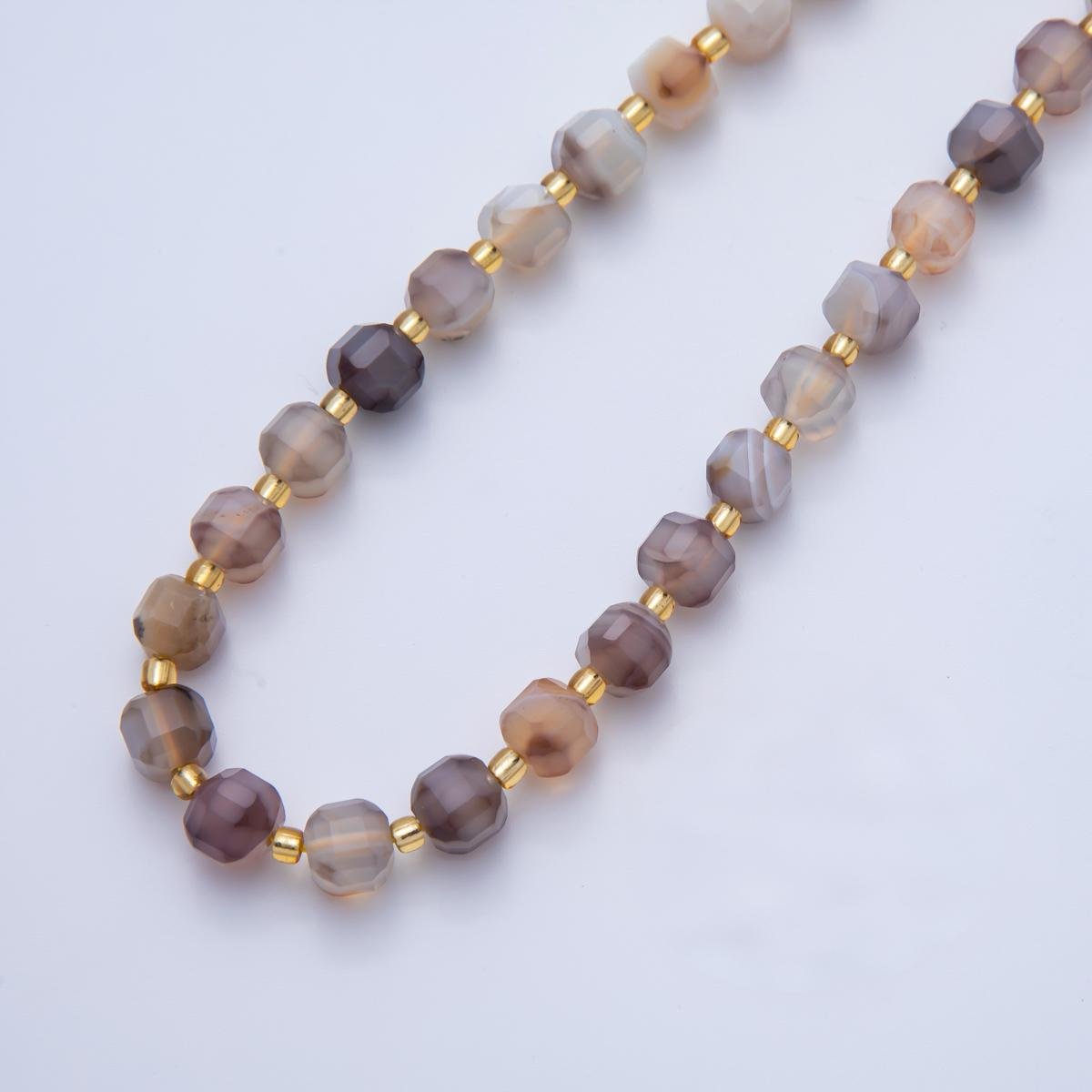 Natural Gemstone 6.5mm x 6.5mm Faceted Cube Dice Square Beads Strand Finding | WA - A3549 - WA - A3561 - DLUXCA