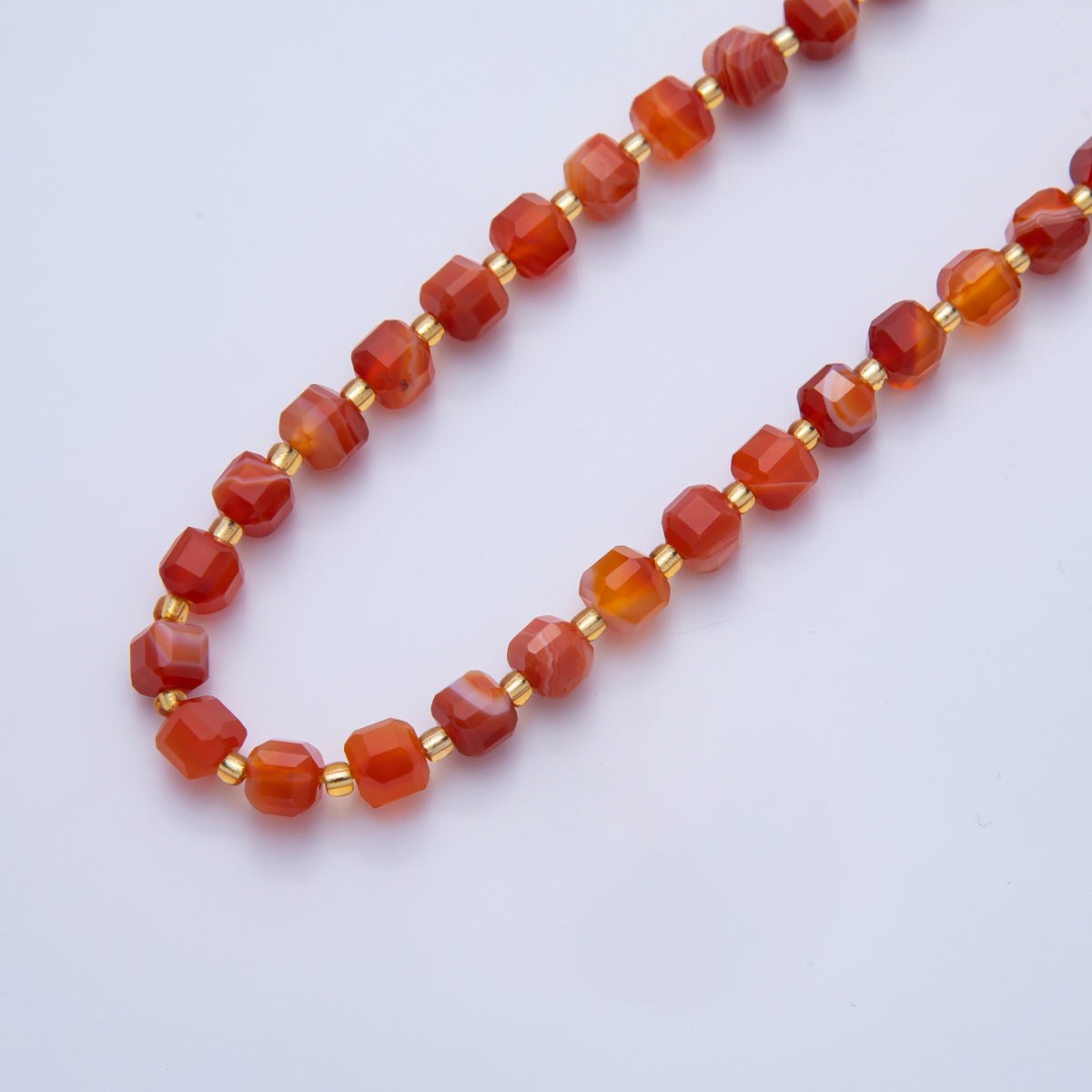 Natural Gemstone 6.5mm x 6.5mm Faceted Cube Dice Square Beads Strand Finding | WA - A3549 - WA - A3561 - DLUXCA