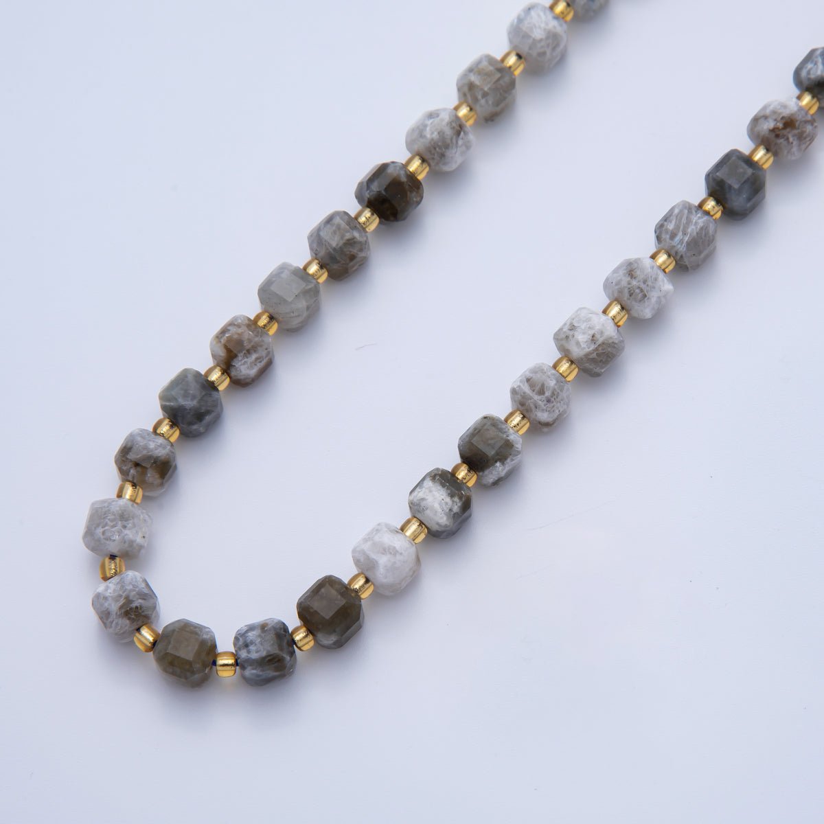 Natural Gemstone 6.5mm x 6.5mm Faceted Cube Dice Square Beads Strand Finding | WA - A3549 - WA - A3561 - DLUXCA