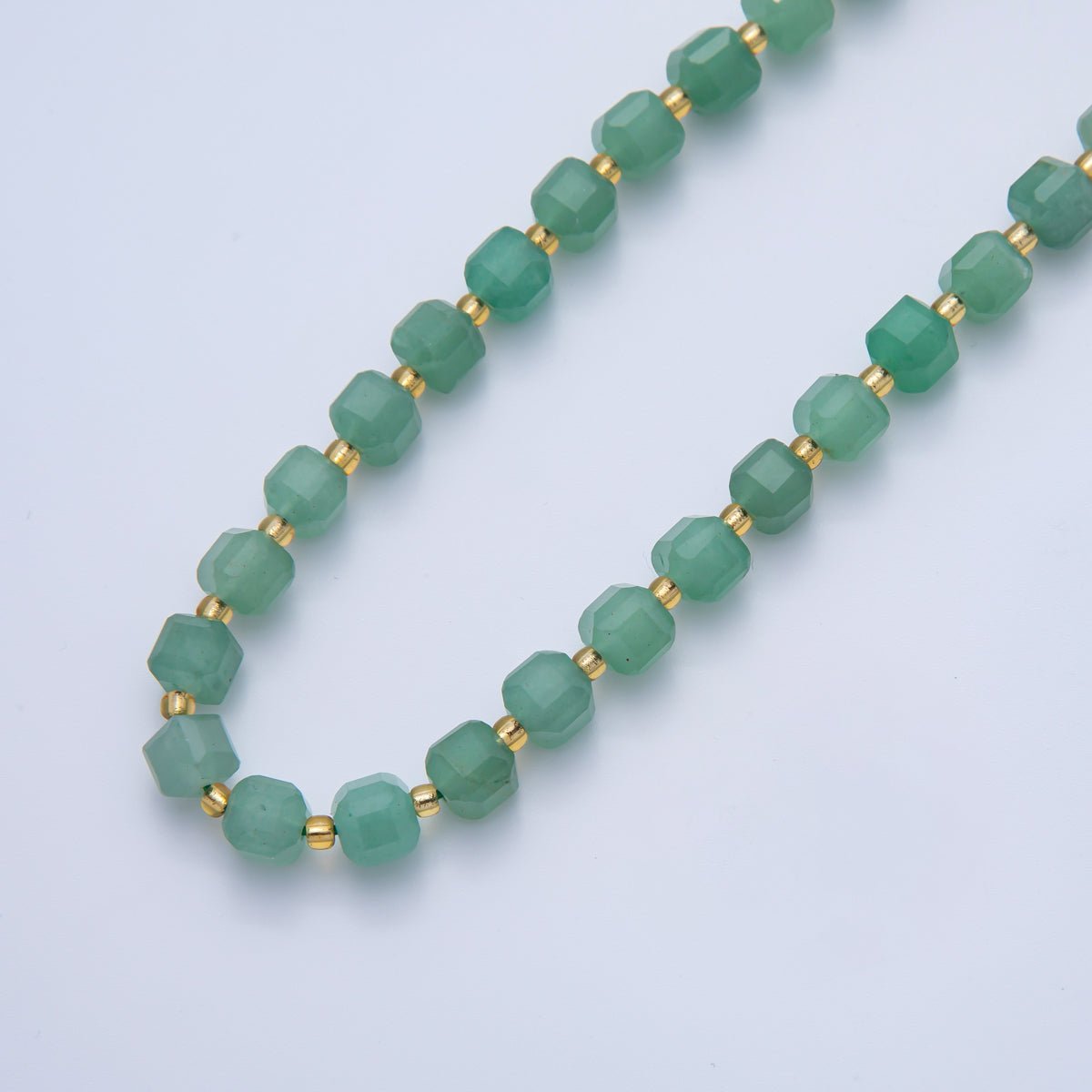 Natural Gemstone 6.5mm x 6.5mm Faceted Cube Dice Square Beads Strand Finding | WA - A3549 - WA - A3561 - DLUXCA