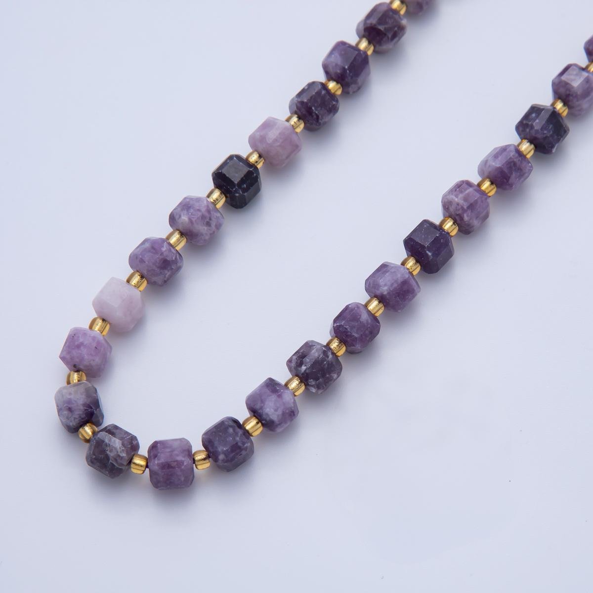 Natural Gemstone 6.5mm x 6.5mm Faceted Cube Dice Square Beads Strand Finding | WA - A3549 - WA - A3561 - DLUXCA