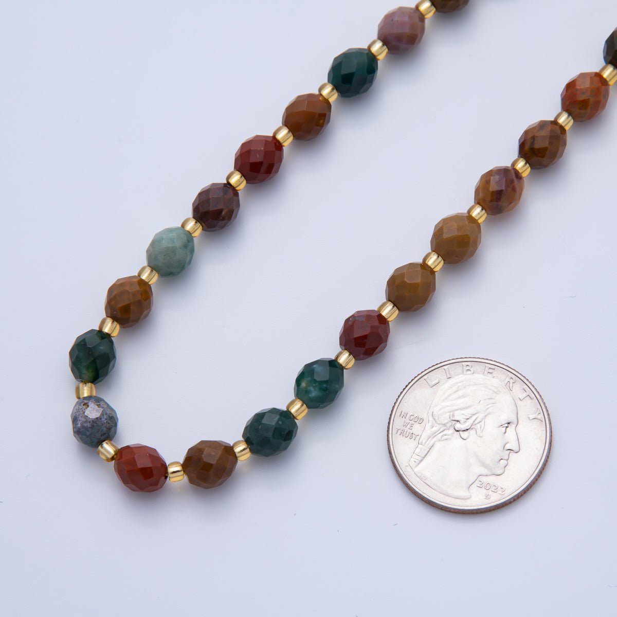 Natural Gemstone 6.5mm x 7.5mm Faceted Oval Beads Strand Finding | WA - A3577 - WA - A3584 - DLUXCA