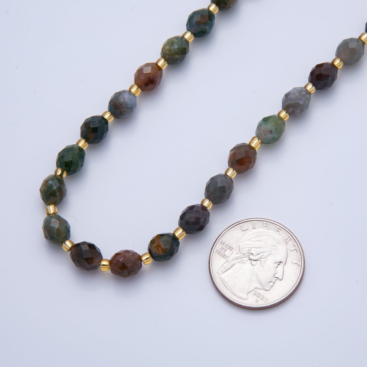 Natural Gemstone 6.5mm x 7.5mm Faceted Oval Beads Strand Finding | WA - A3577 - WA - A3584 - DLUXCA