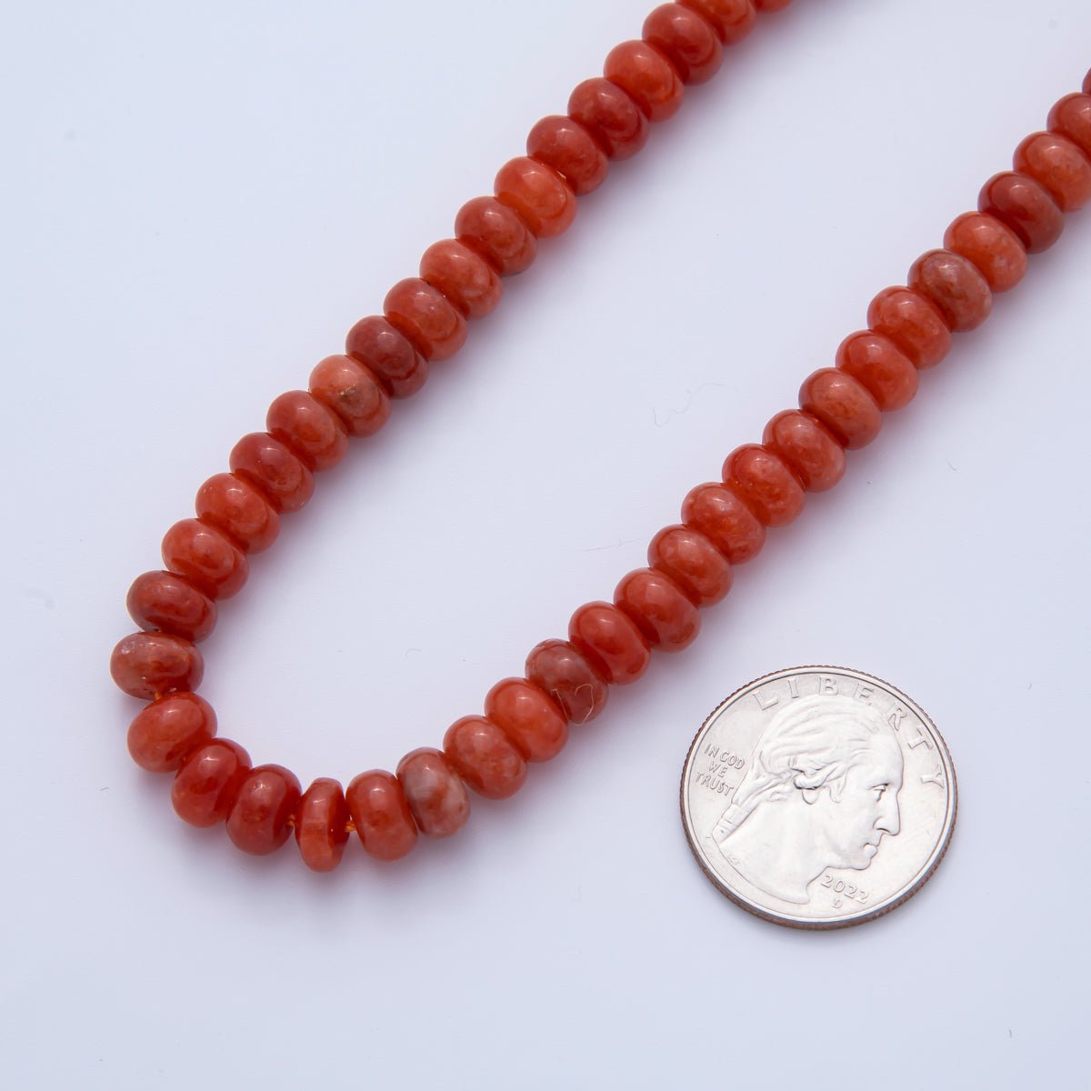 Natural Gemstone 8mm x 5mm Rondelle Loose Beads Strand Finding | WA - A3540 - WA - A3548 - DLUXCA