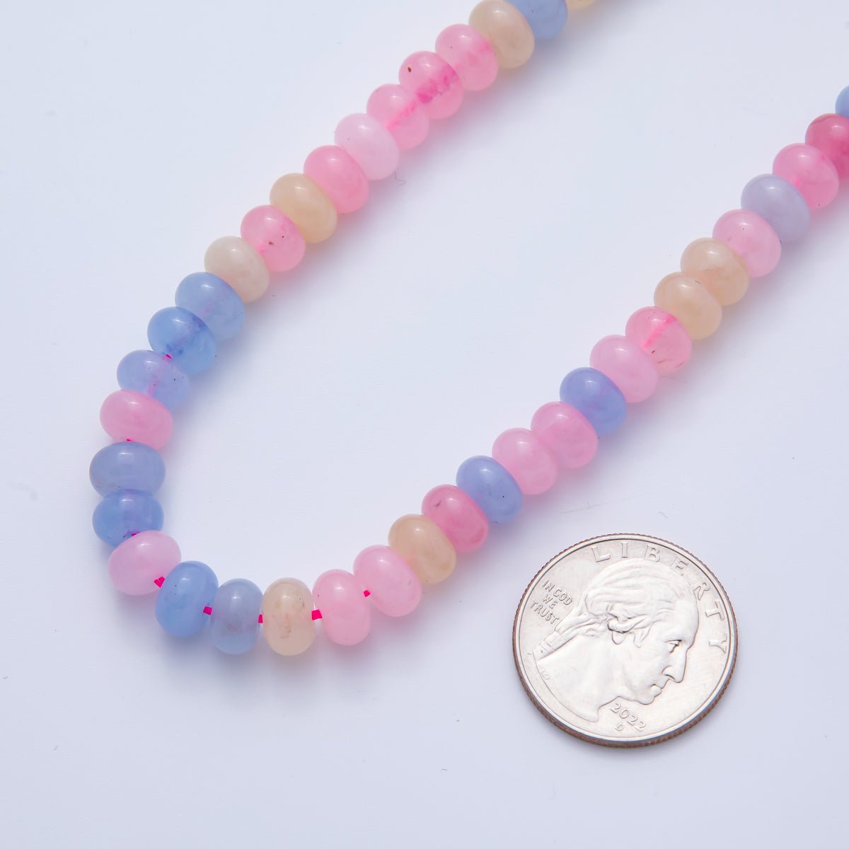 Natural Gemstone 8mm x 5mm Rondelle Loose Beads Strand Finding | WA - A3540 - WA - A3548 - DLUXCA