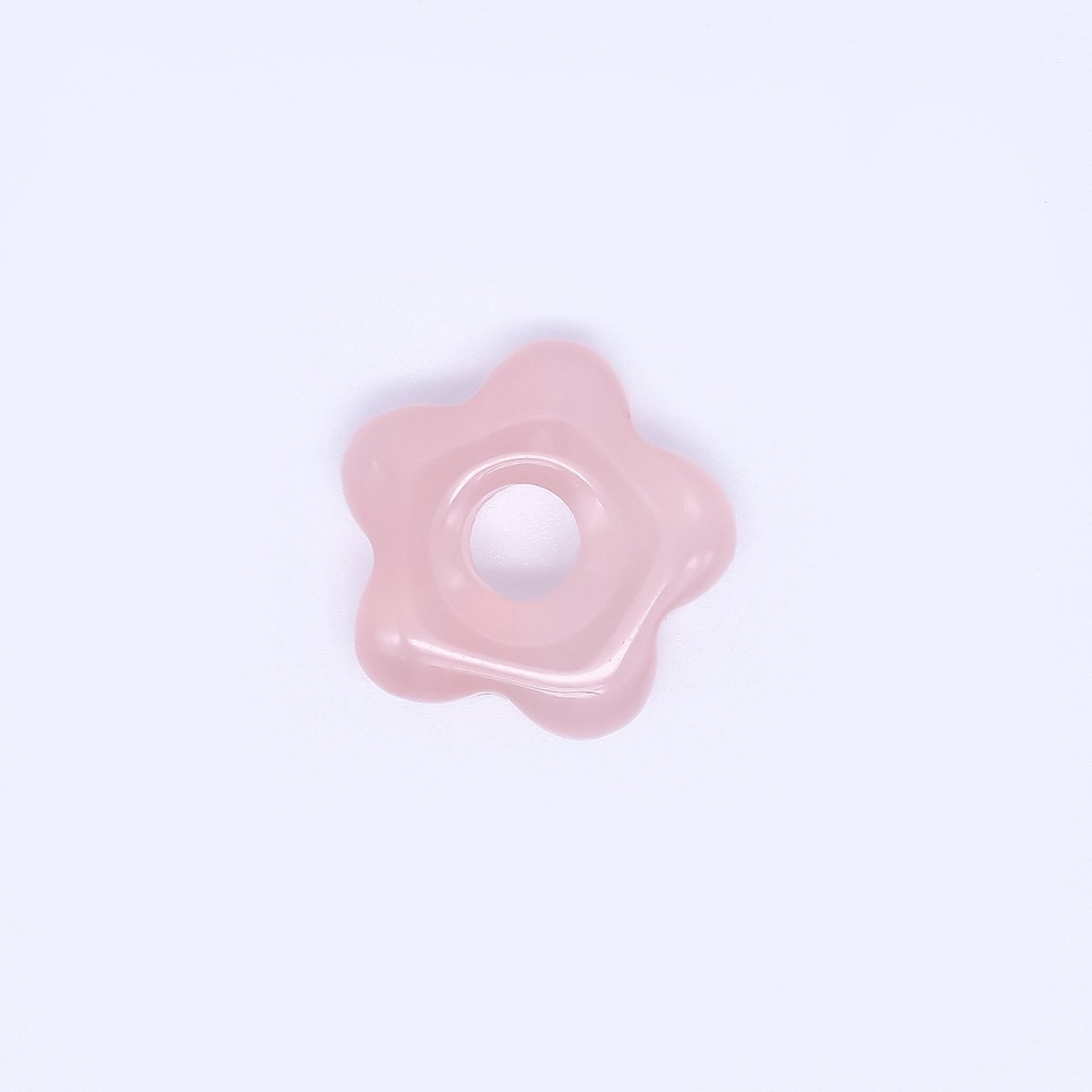 Natural Gemstone Five - Petals Flower Clover Spacer Beads | B447 B449 B451 B454 - DLUXCA