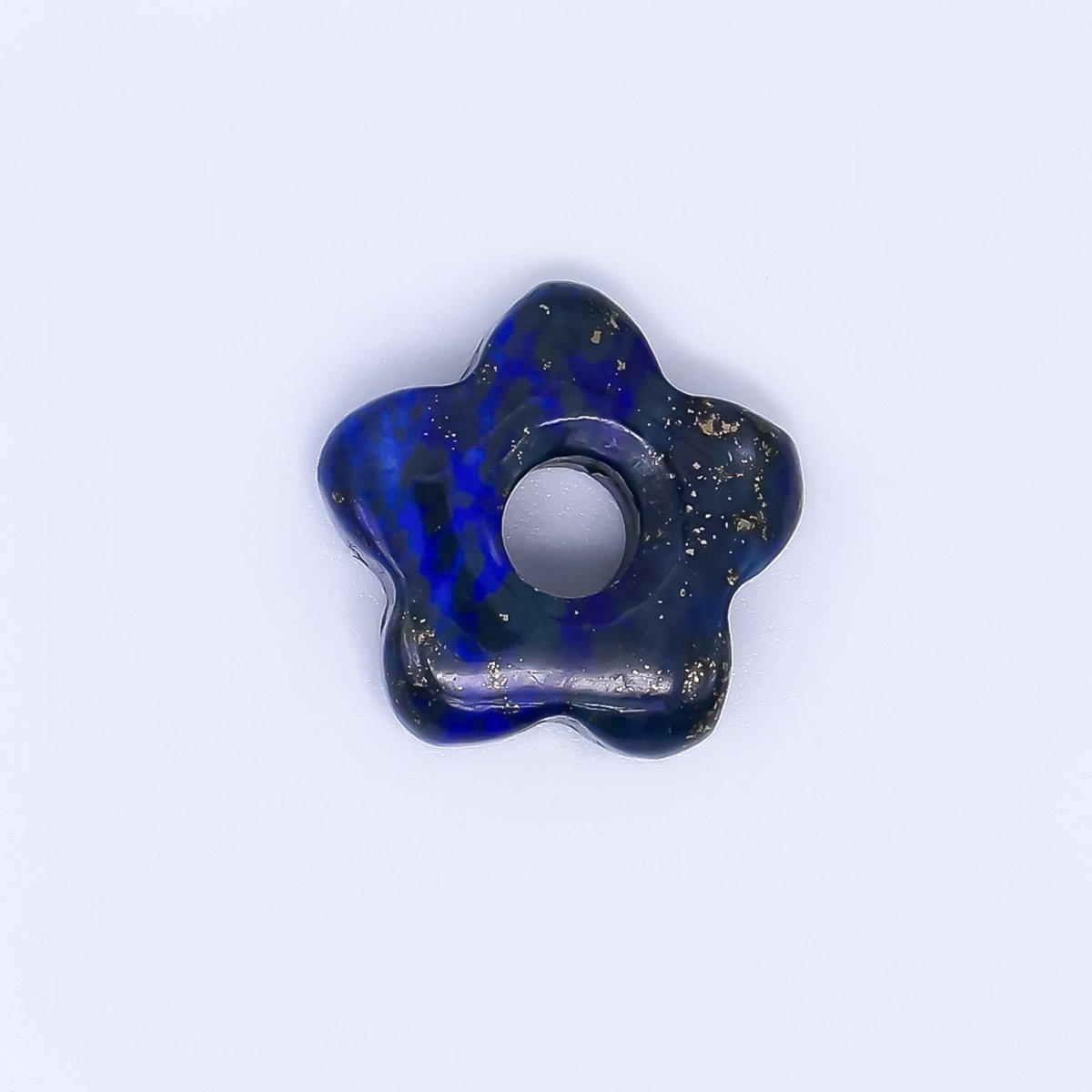 Natural Gemstone Five - Petals Flower Clover Spacer Beads | B447 B449 B451 B454 - DLUXCA