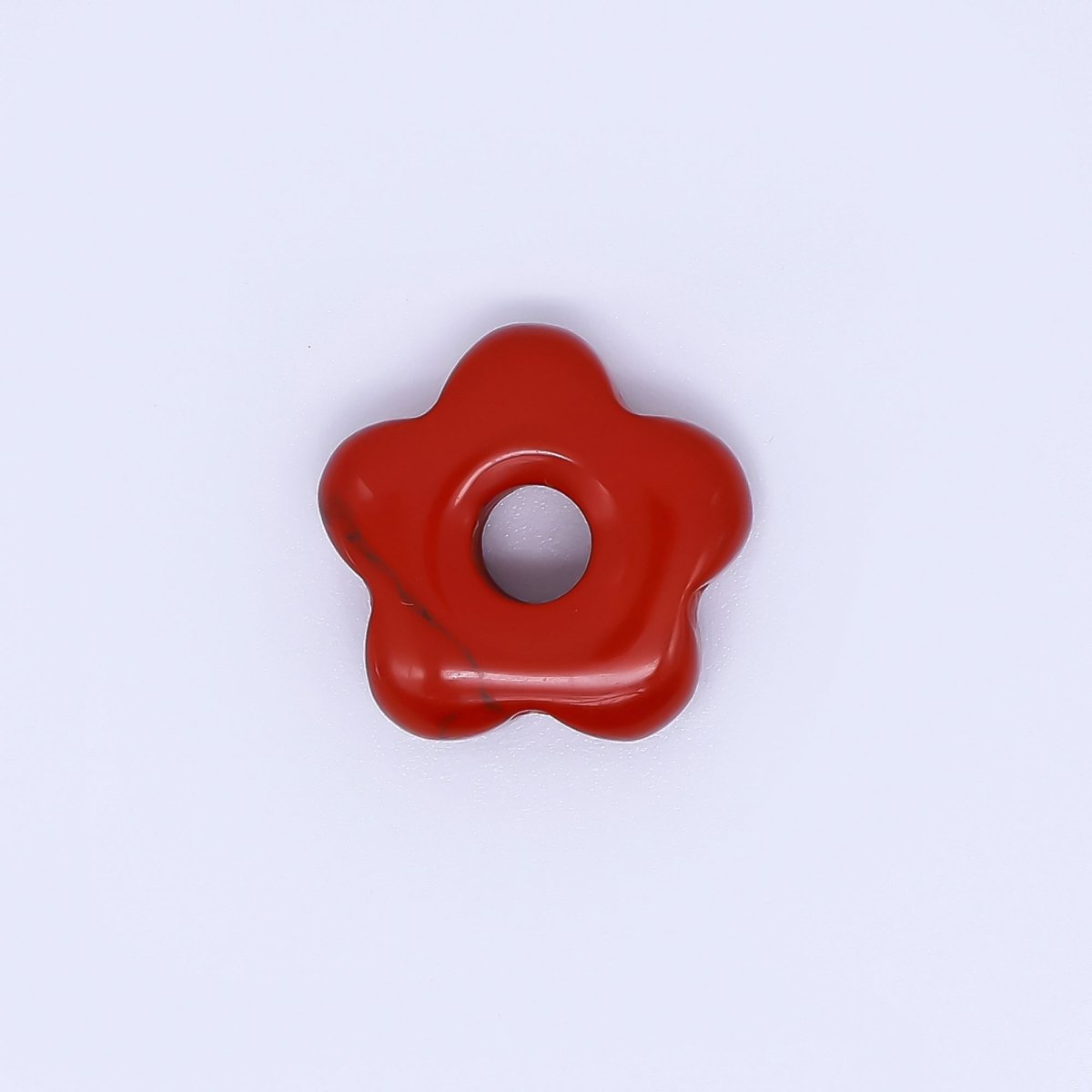 Natural Gemstone Five - Petals Flower Clover Spacer Beads | B447 B449 B451 B454 - DLUXCA
