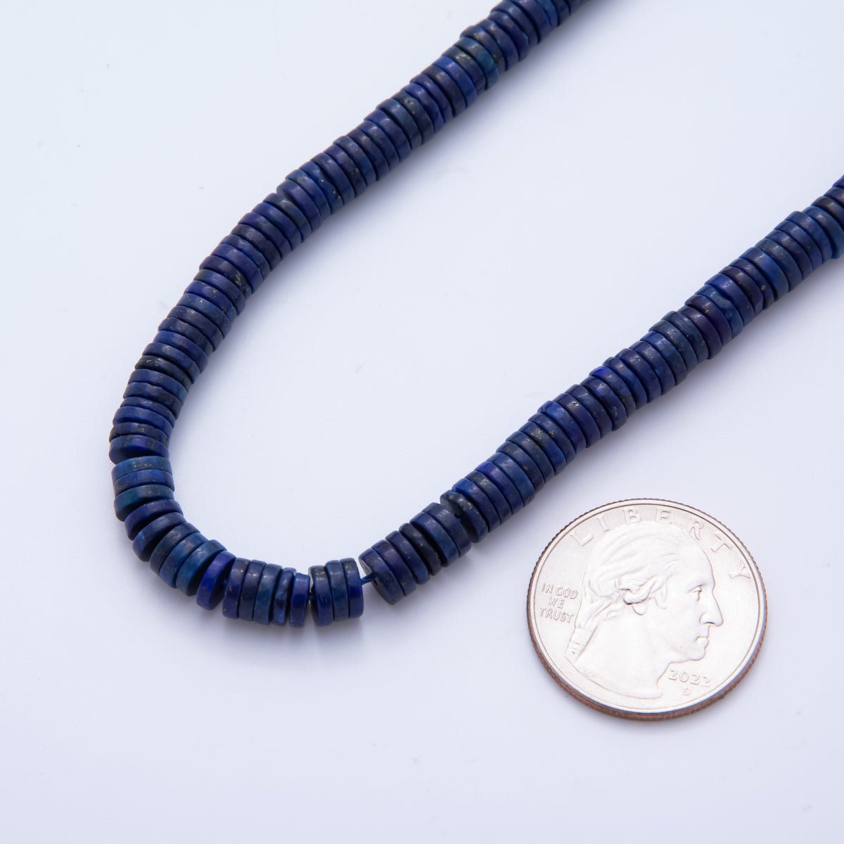 Natural Gemstone Heishi Beads 6mm x 1.5mm Flat Disc Coin Beads Strand Finding | WA - A3598 - WA - A3608 - DLUXCA