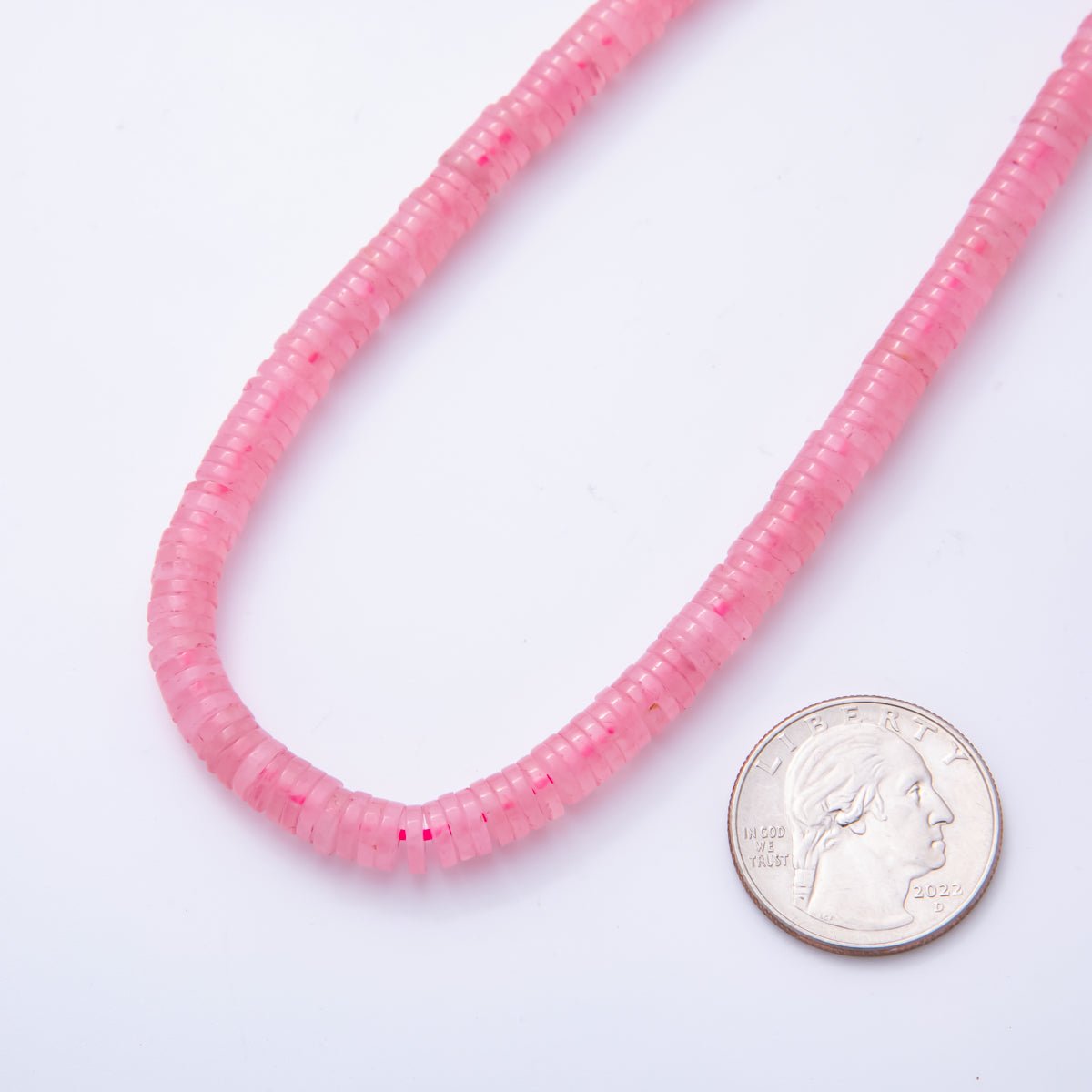 Natural Gemstone Heishi Beads 6mm x 1.5mm Flat Disc Coin Beads Strand Finding | WA - A3598 - WA - A3608 - DLUXCA