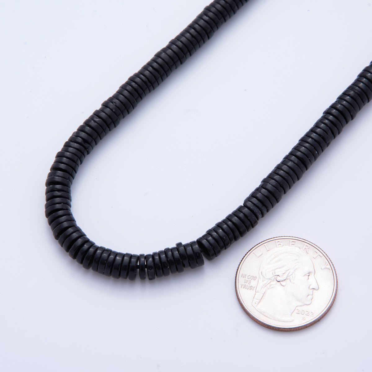 Natural Gemstone Heishi Beads 6mm x 1.5mm Flat Disc Coin Beads Strand Finding | WA - A3598 - WA - A3608 - DLUXCA