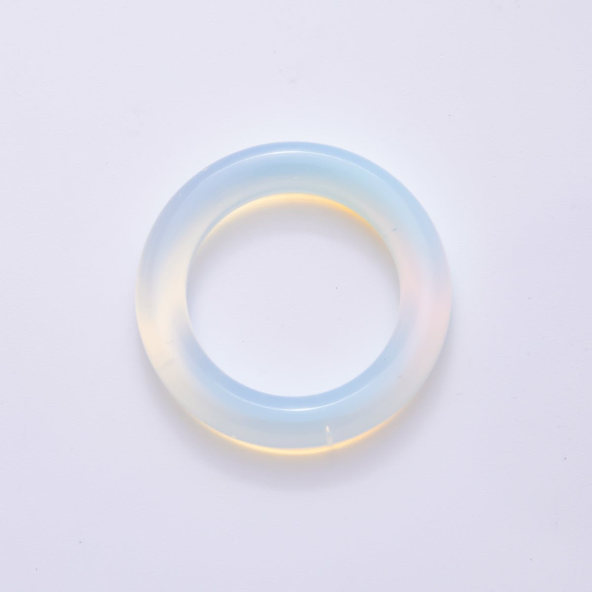 Natural Gemstone Round Ring Smooth Polish Spacer Beads | ZA1227 - ZA1229 - DLUXCA