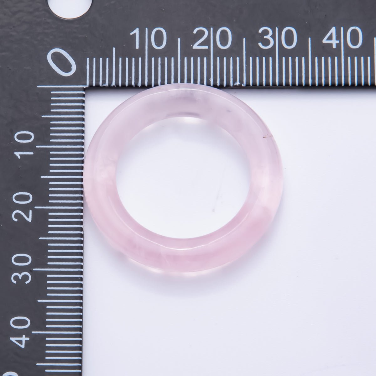 Natural Gemstone Round Ring Smooth Polish Spacer Beads | ZA1227 - ZA1229 - DLUXCA