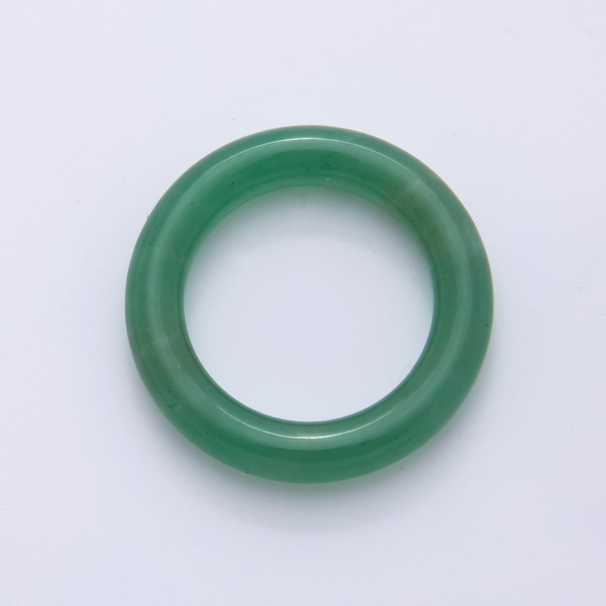 Natural Gemstone Round Ring Smooth Polish Spacer Beads | ZA1227 - ZA1229 - DLUXCA