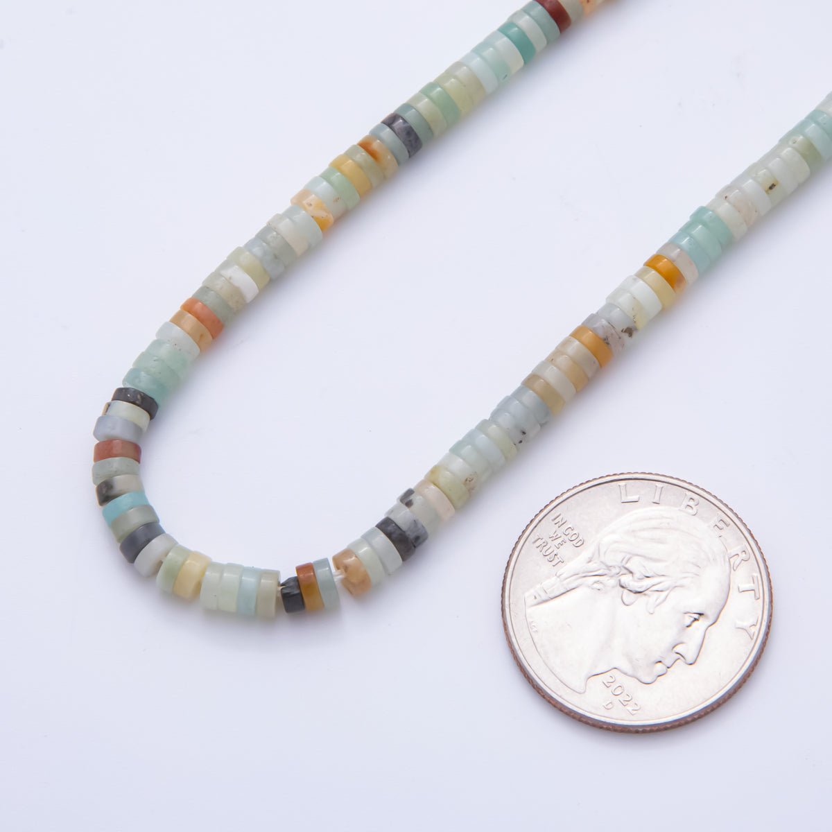 Natural Rondelle Beads Gemstone 4mm x 1.5mm Dark Mix Color Fall Winter Beads Strand Finding | WA - A3586 - WA - A3597 - DLUXCA