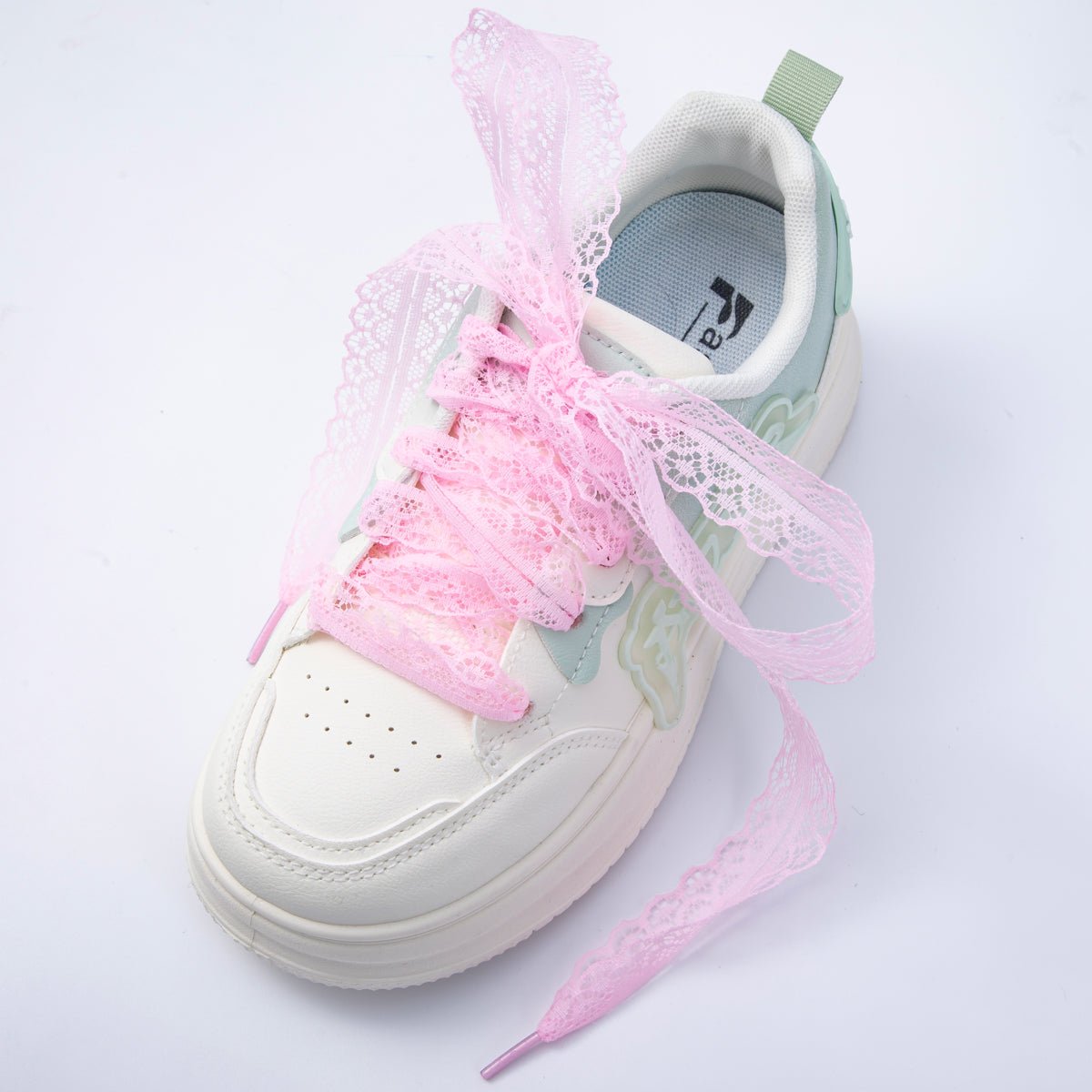 Pastel Coquette Ribbon Lace Shoelaces | WB00302 - WB00304 - DLUXCA
