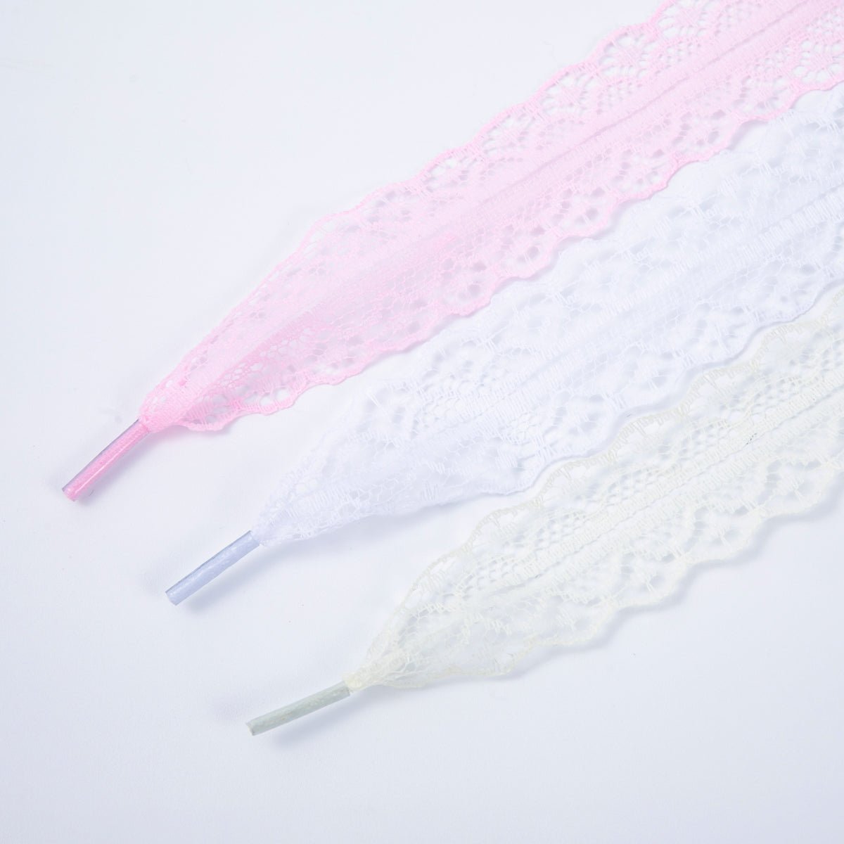 Pastel Coquette Ribbon Lace Shoelaces | WB00302 - WB00304 - DLUXCA