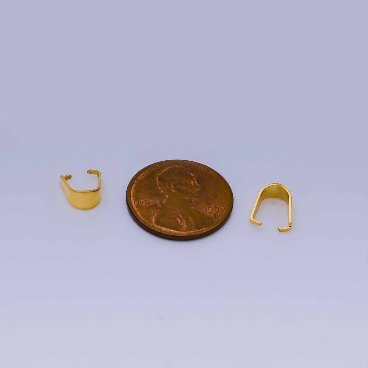 PVD Gold Plated Stainless Steel Bail Charm Finding | Z - 1283 Z - 1284 - DLUXCA