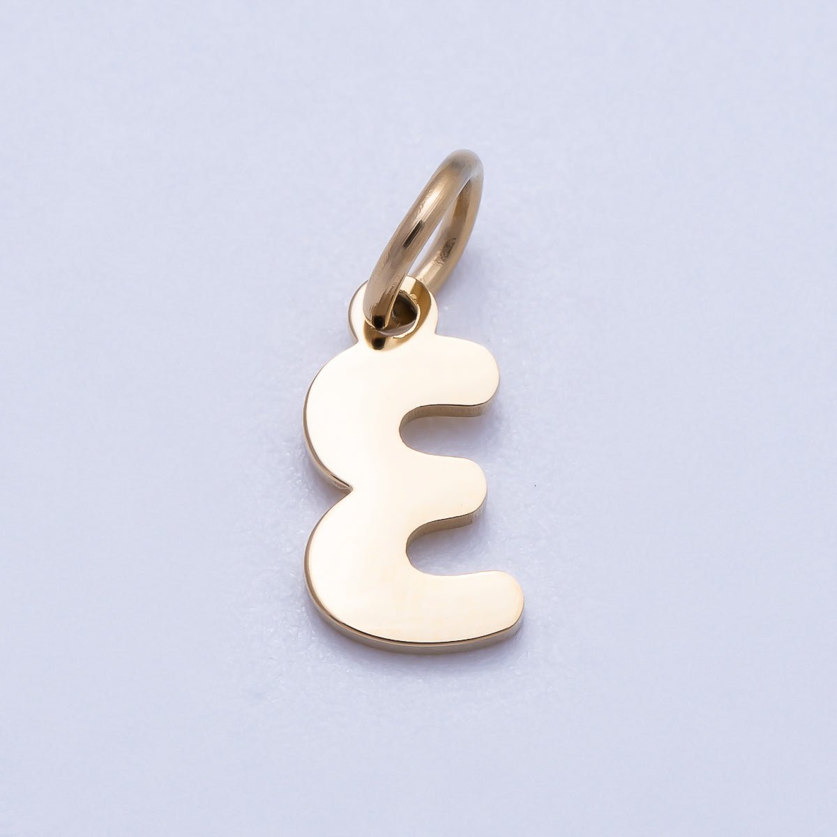 PVD Stainless Steel 10mm Plain Alphabet Letter Mini Charm A - Z | Charms - 00667 ~ Charms - 00692 - DLUXCA