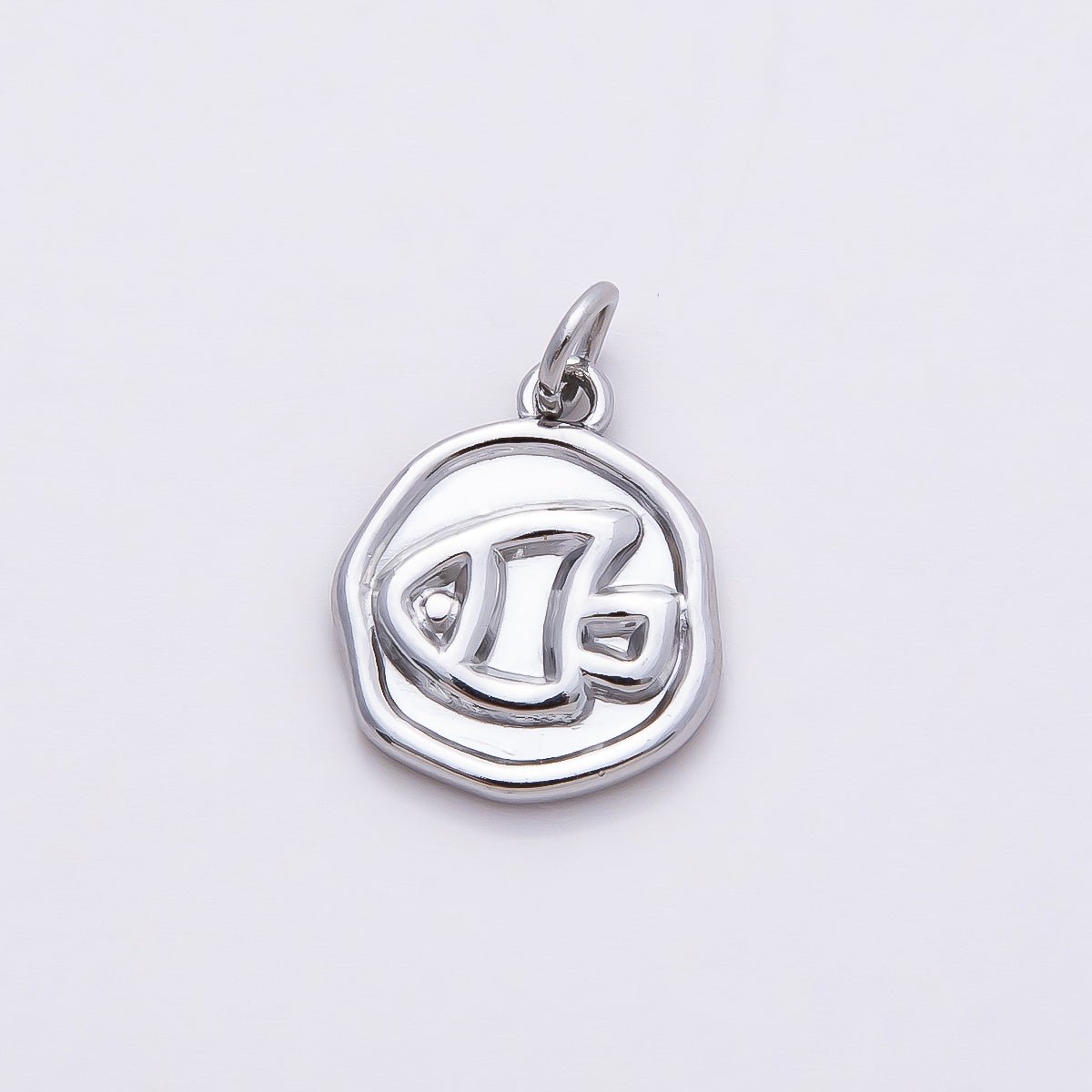 PVD Stainless Steel 15mm Artisan Fish Animal Medallion Charm in Gold & Silver | Charms - 00702 - Charms - 00703 - DLUXCA