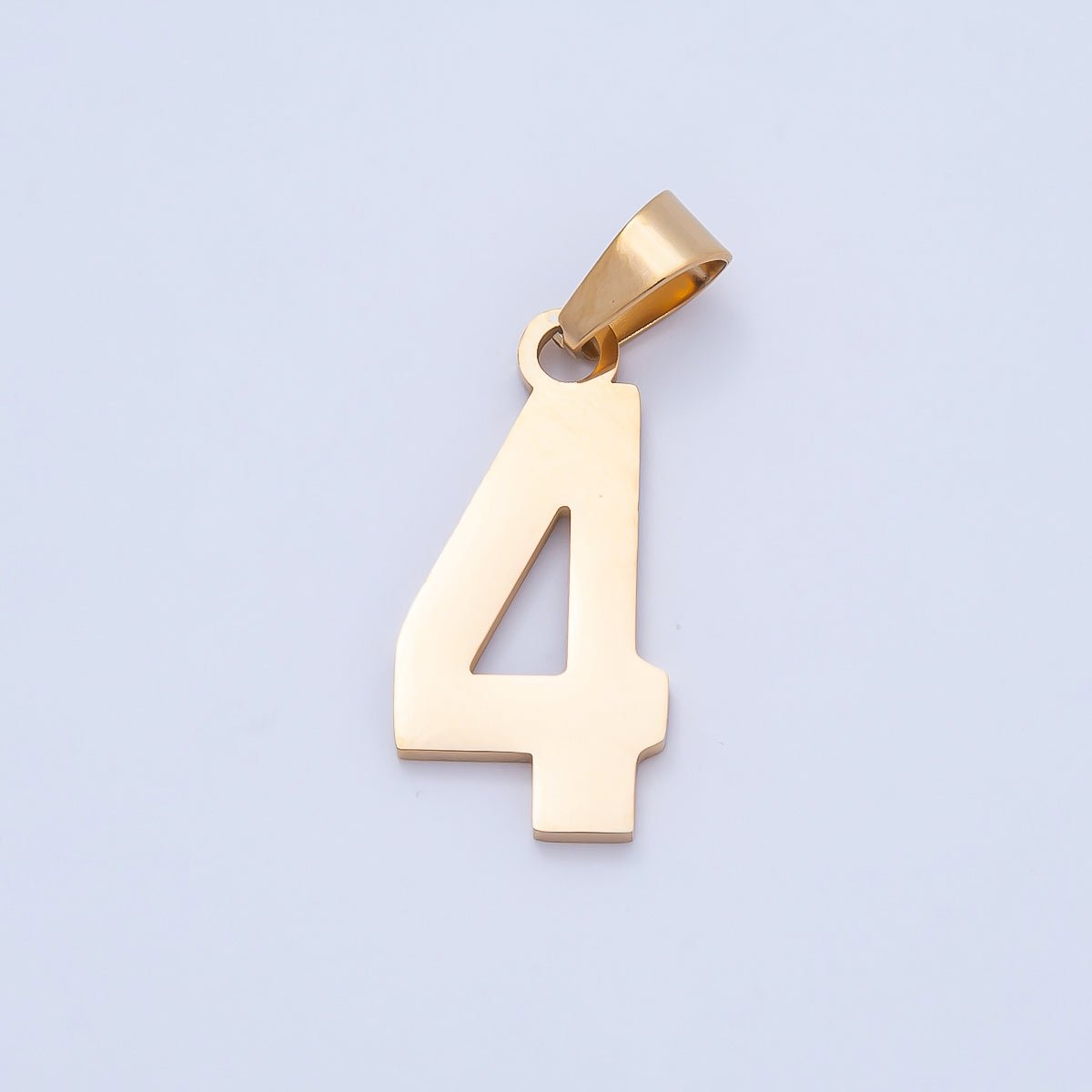 PVD Stainless Steel 23mm Sport Jersey Varsity Number Pendant | Charms-00981 ~ Charms-00990 - DLUXCA