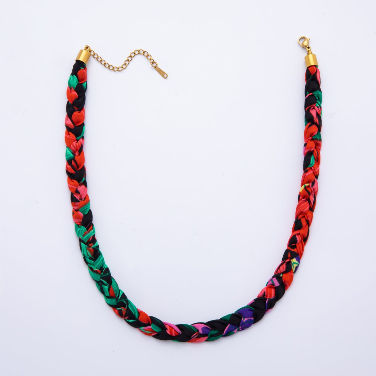 Ready to wear Fabric Necklace 17 Inch for Jewelry Making Supply WA - 674 - DLUXCA