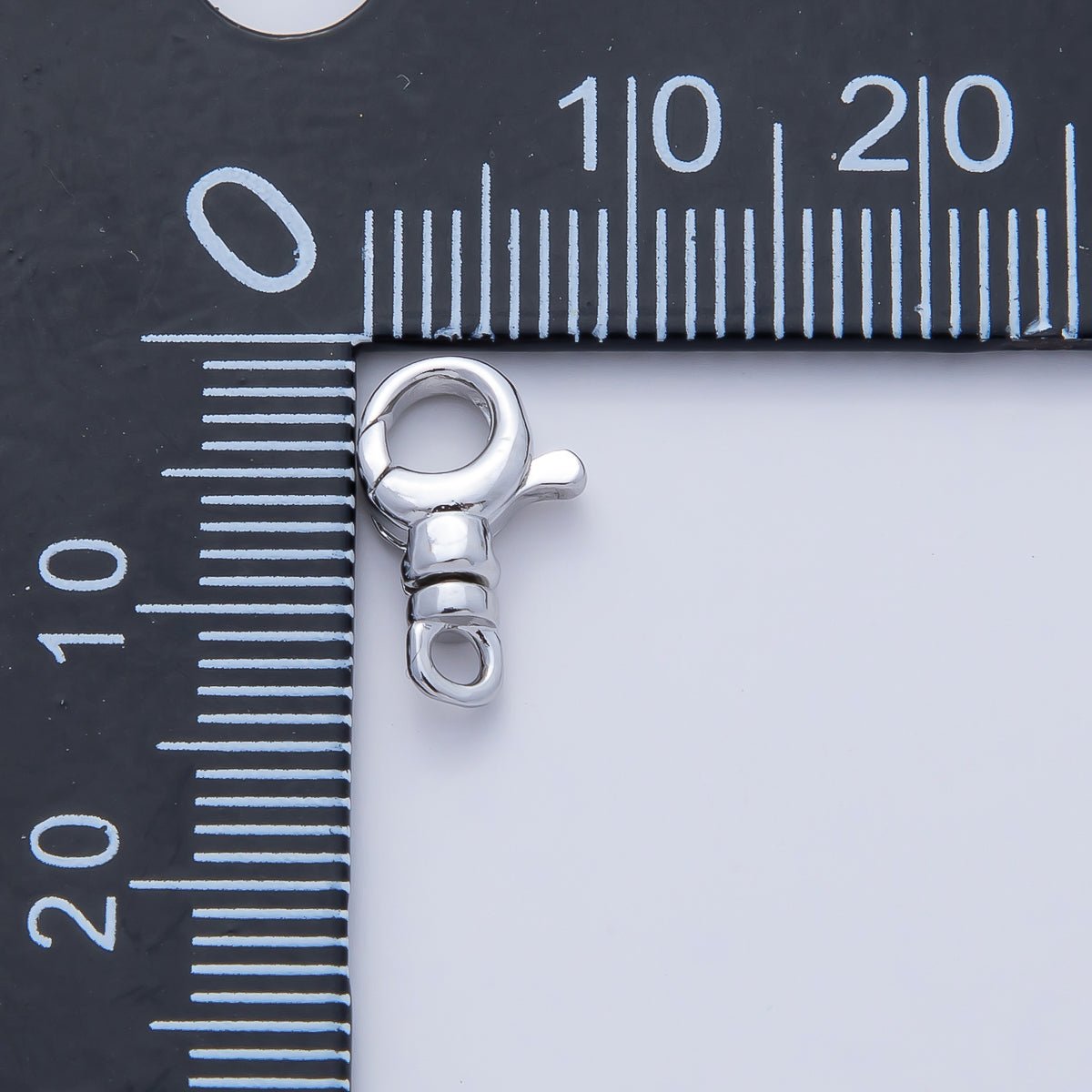 Rhodium Plated 12.5mm Swivel Lobster Claw Clasps Finding | Z1609 - DLUXCA