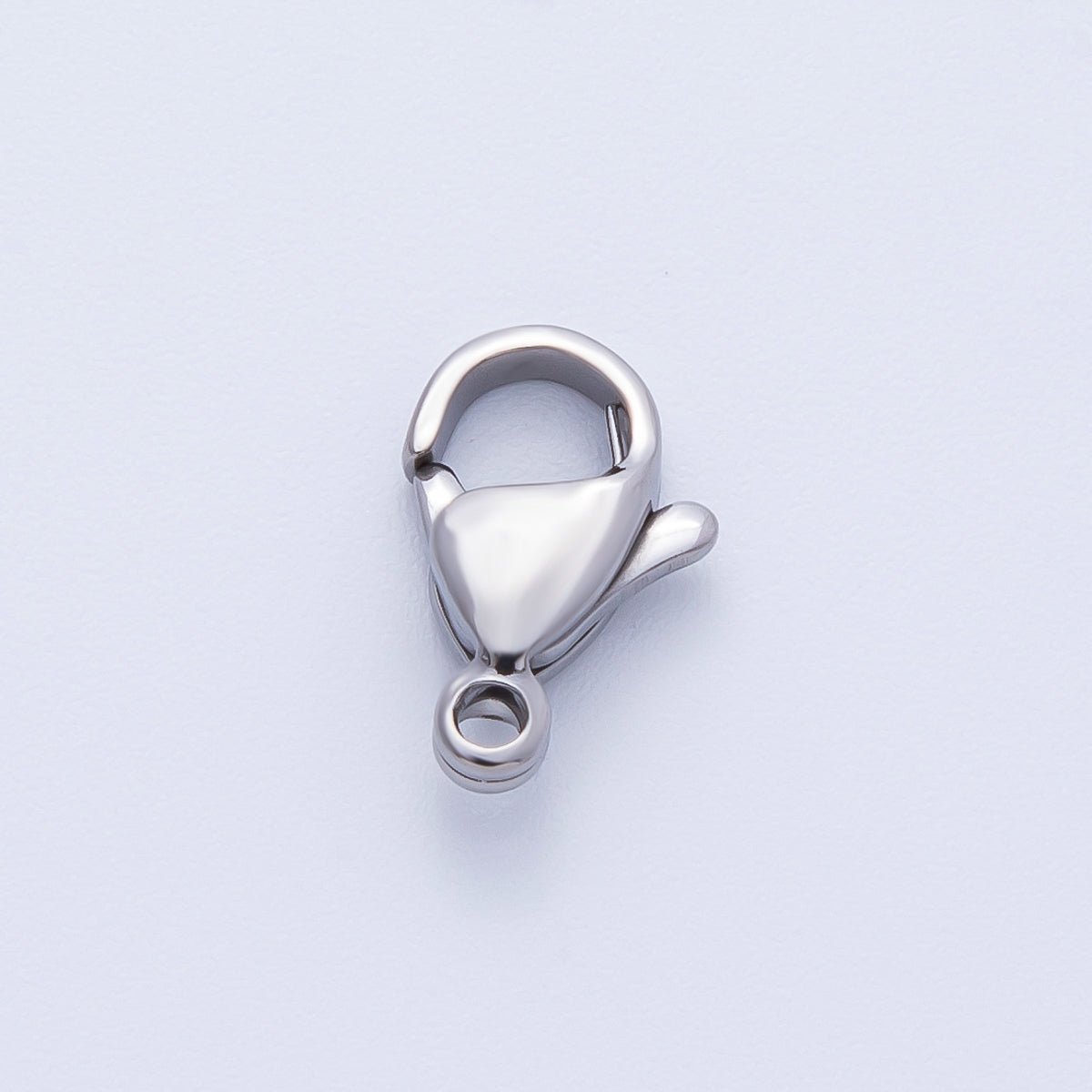 Rhodium Plated 12mm Lobster Claw Clasp Closure Findings | Findings - 00058 - DLUXCA