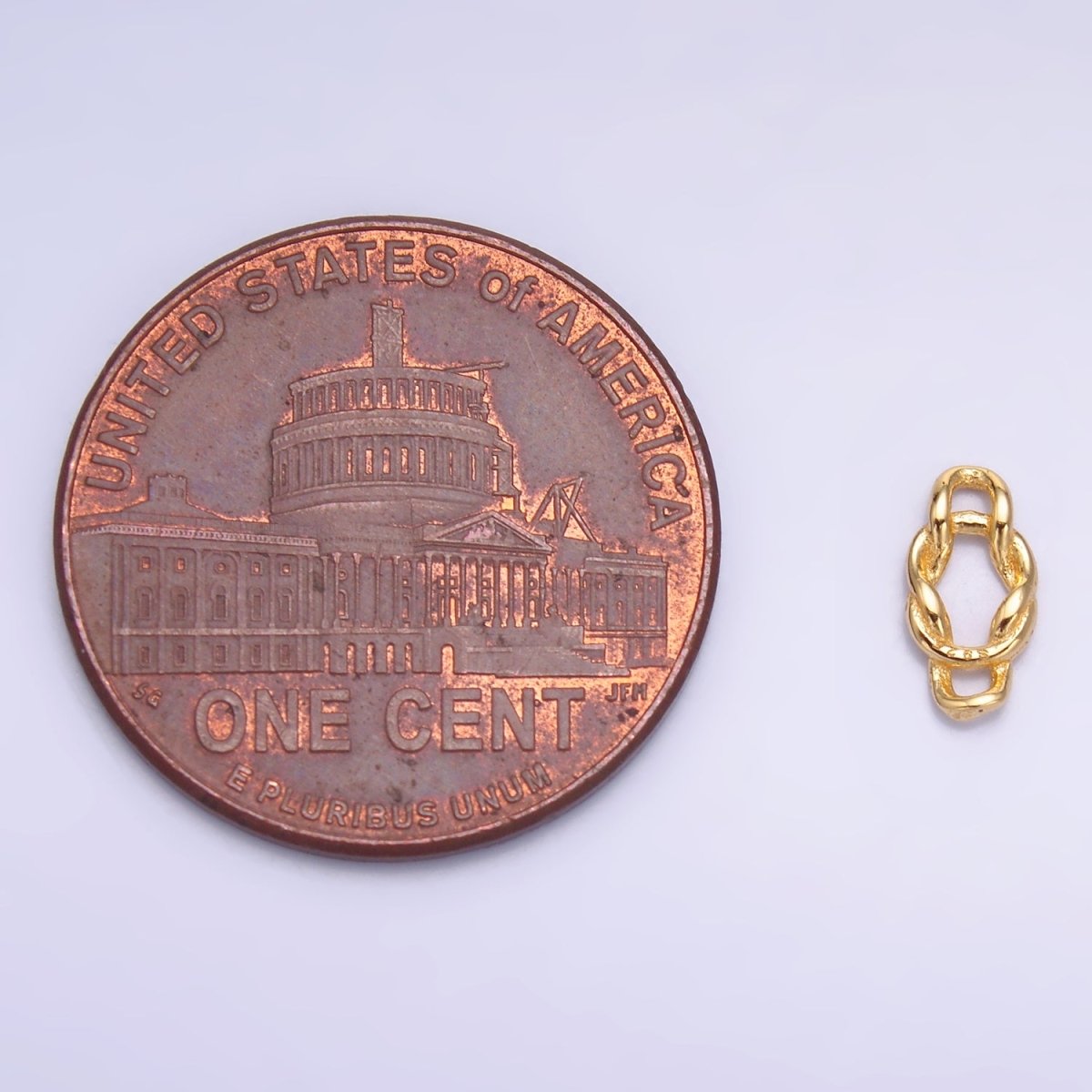 S925 Sterling Silver 8mm Curb Chain Link Connector in Gold & Silver | SL - 612 - DLUXCA