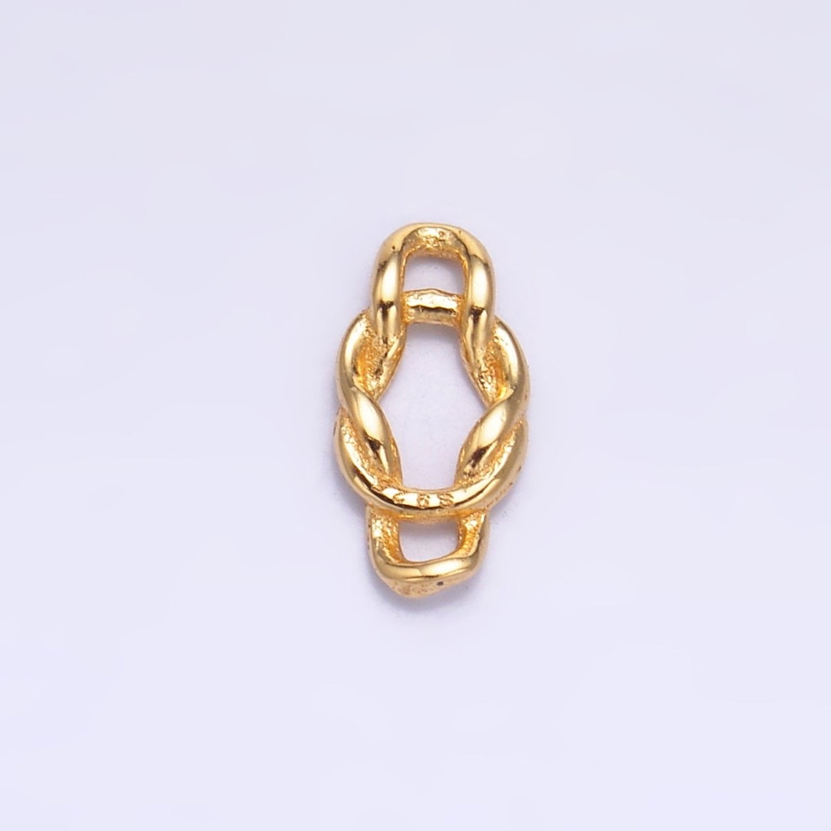 S925 Sterling Silver 8mm Curb Chain Link Connector in Gold & Silver | SL - 612 - DLUXCA