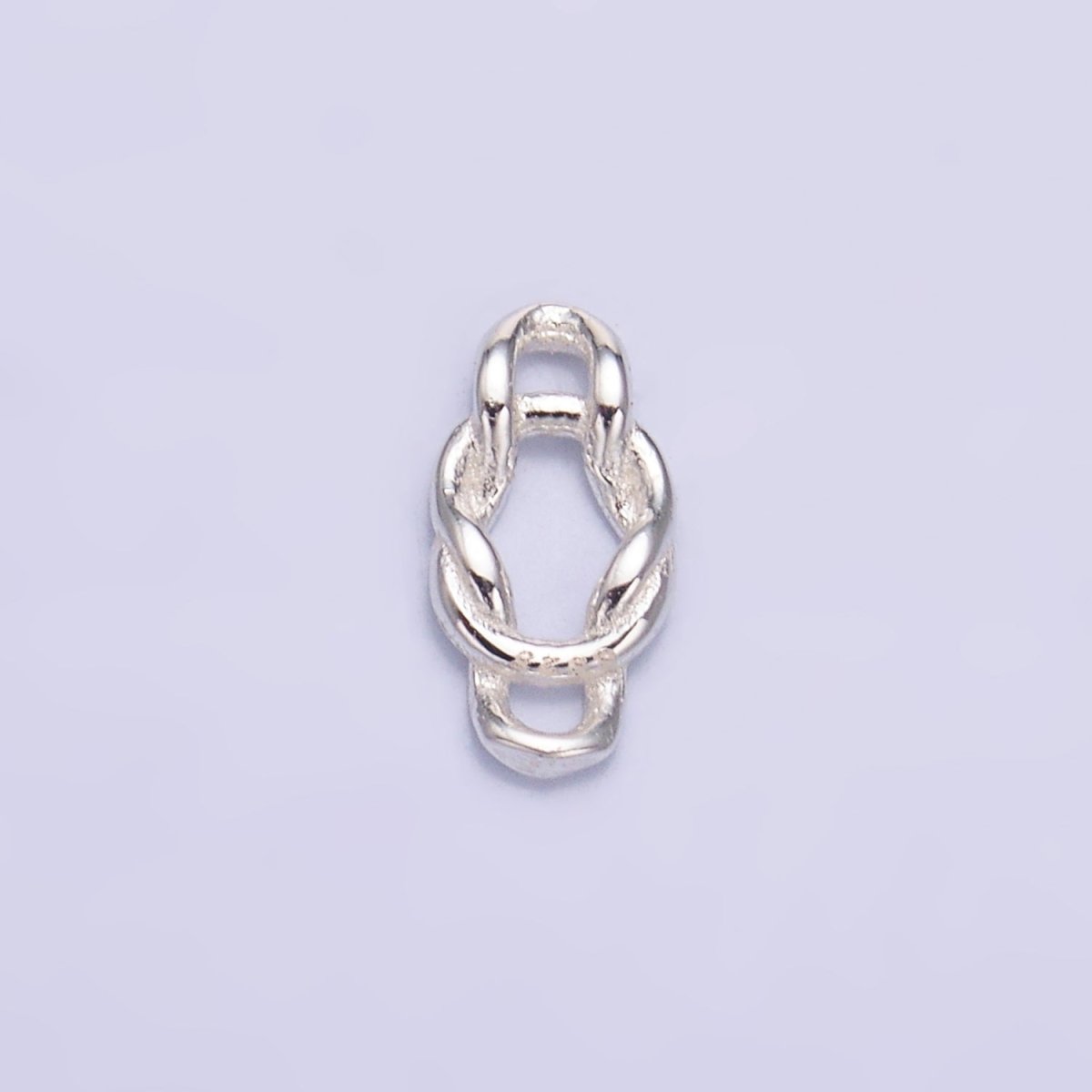 S925 Sterling Silver 8mm Curb Chain Link Connector in Gold & Silver | SL - 612 - DLUXCA