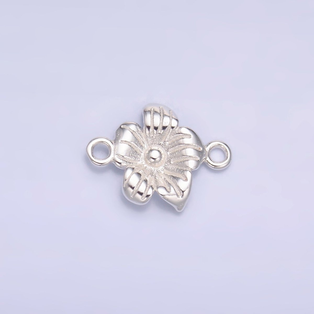 S925 Sterling Silver Flower Nature Connector in Gold & Silver | SL - 611 - DLUXCA