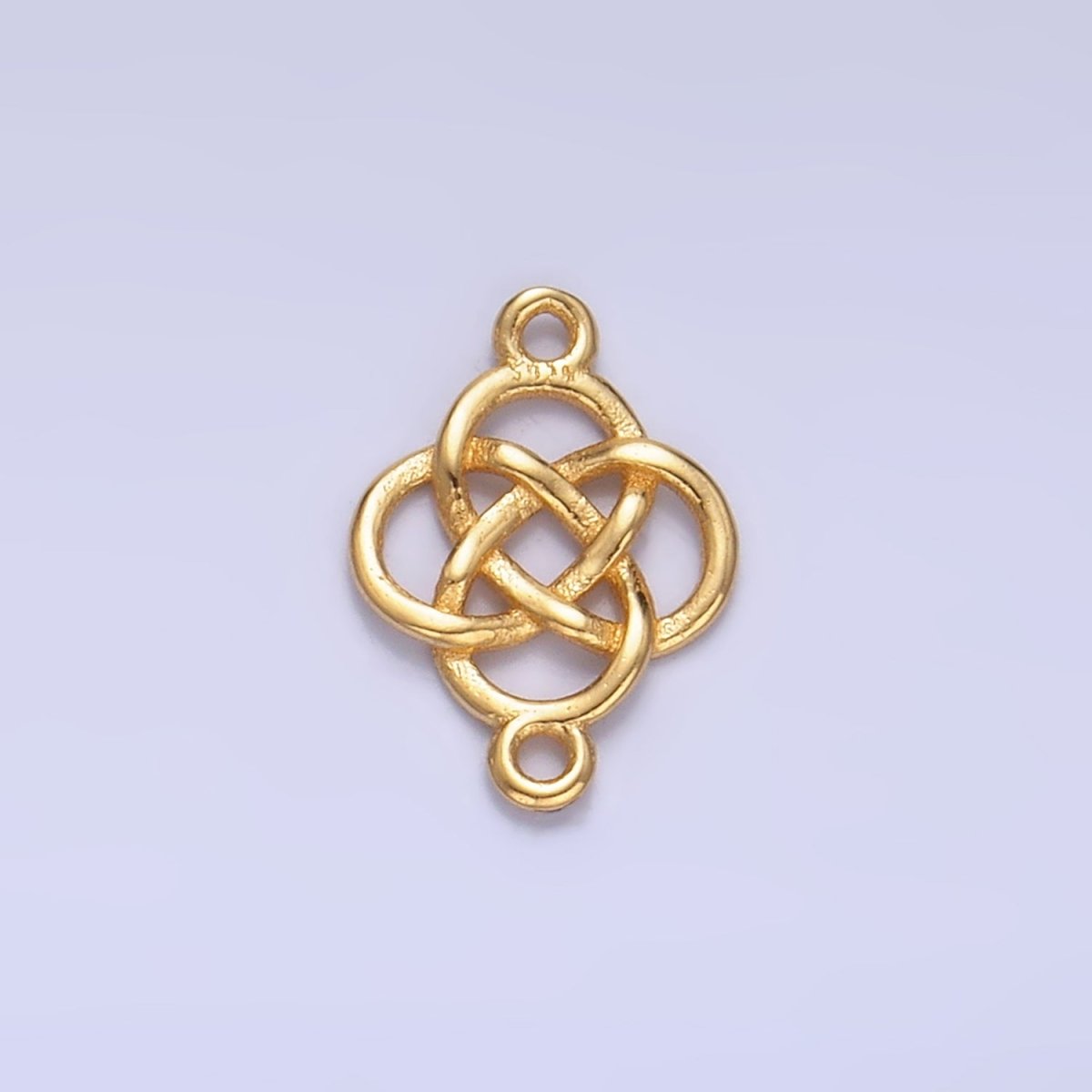 S925 Sterling Silver Geometric Filigree Flower Connector in Gold & Silver | SL - 569 - DLUXCA